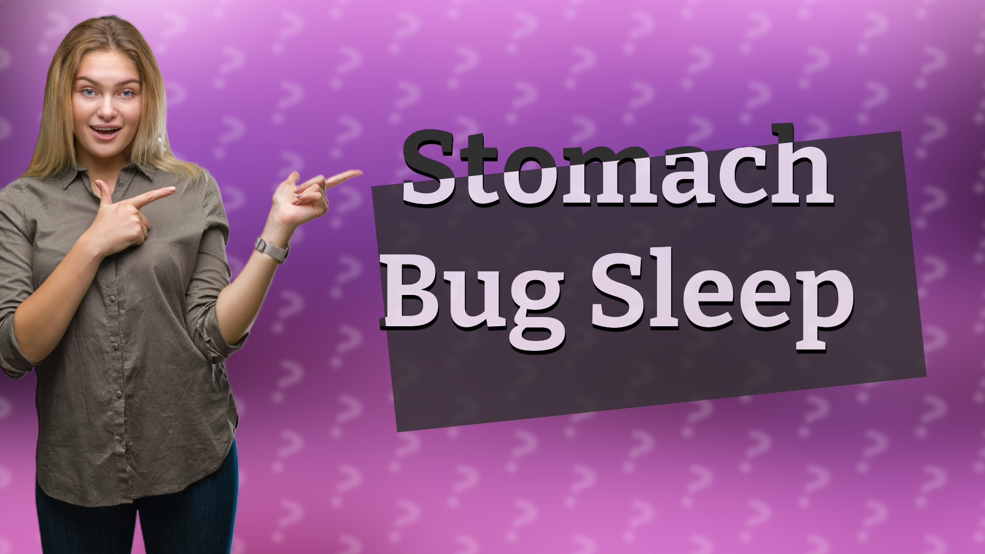 Stomach Bug Sleep