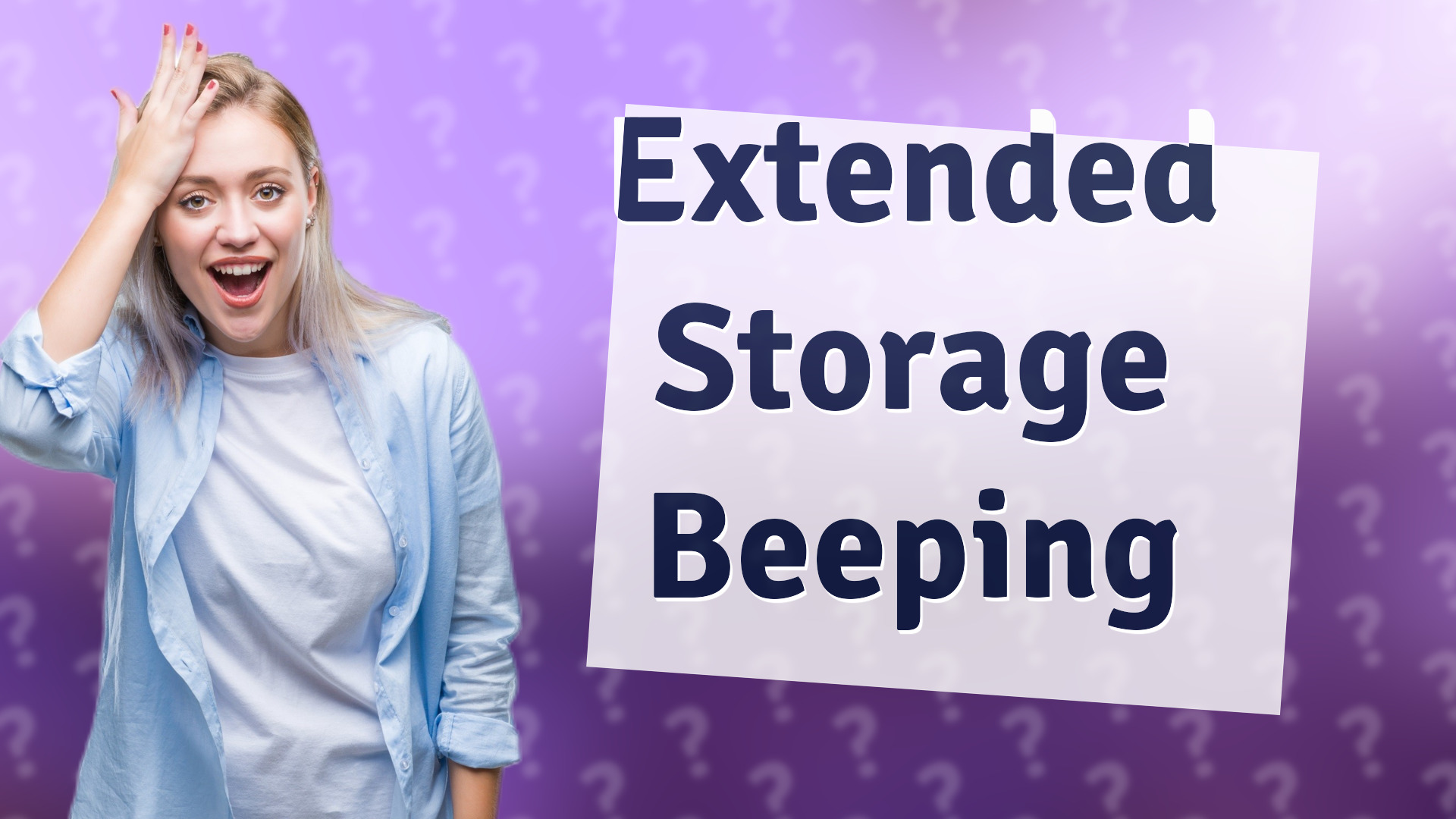 Extended Storage Beeping