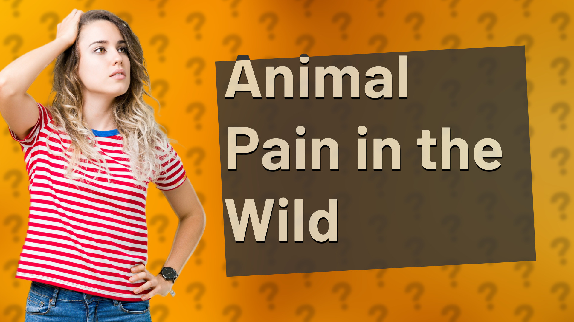 Animal Pain in the Wild