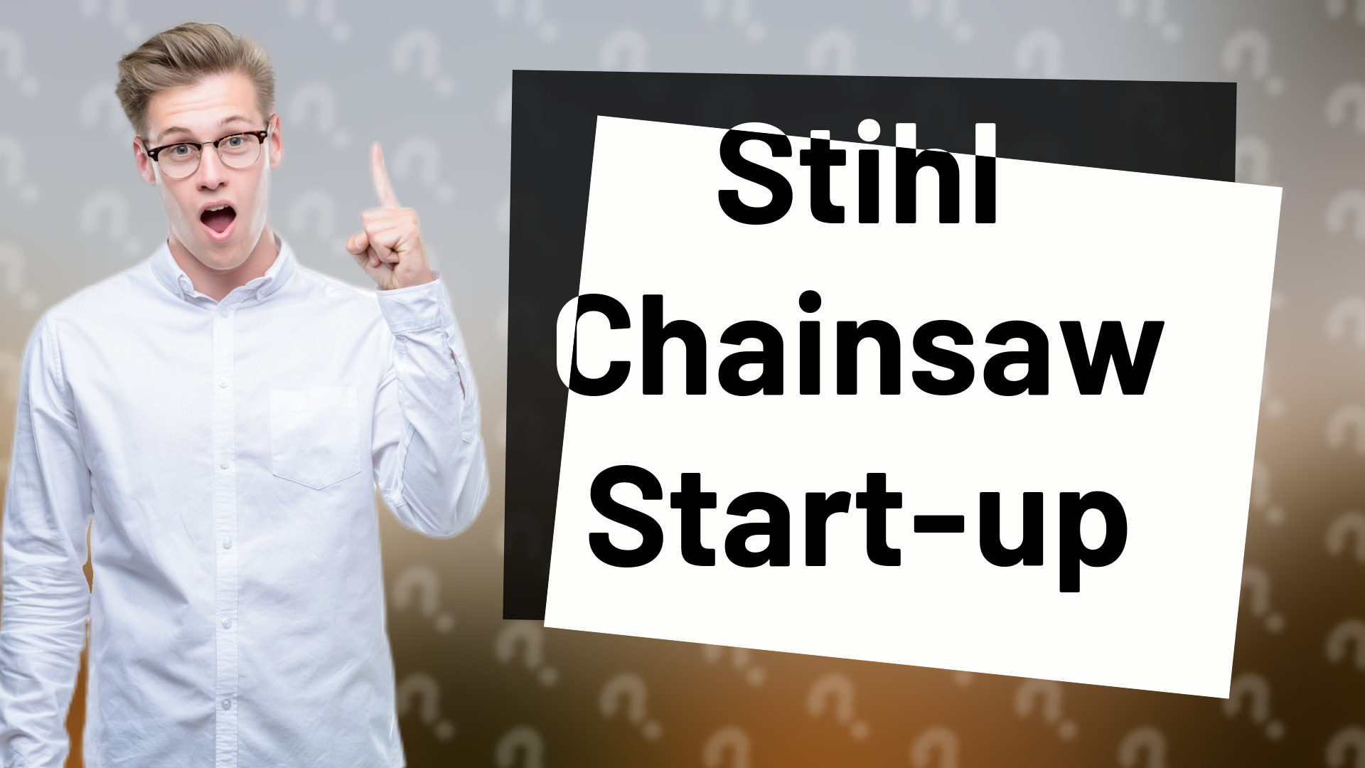 Stihl Chainsaw Start-up