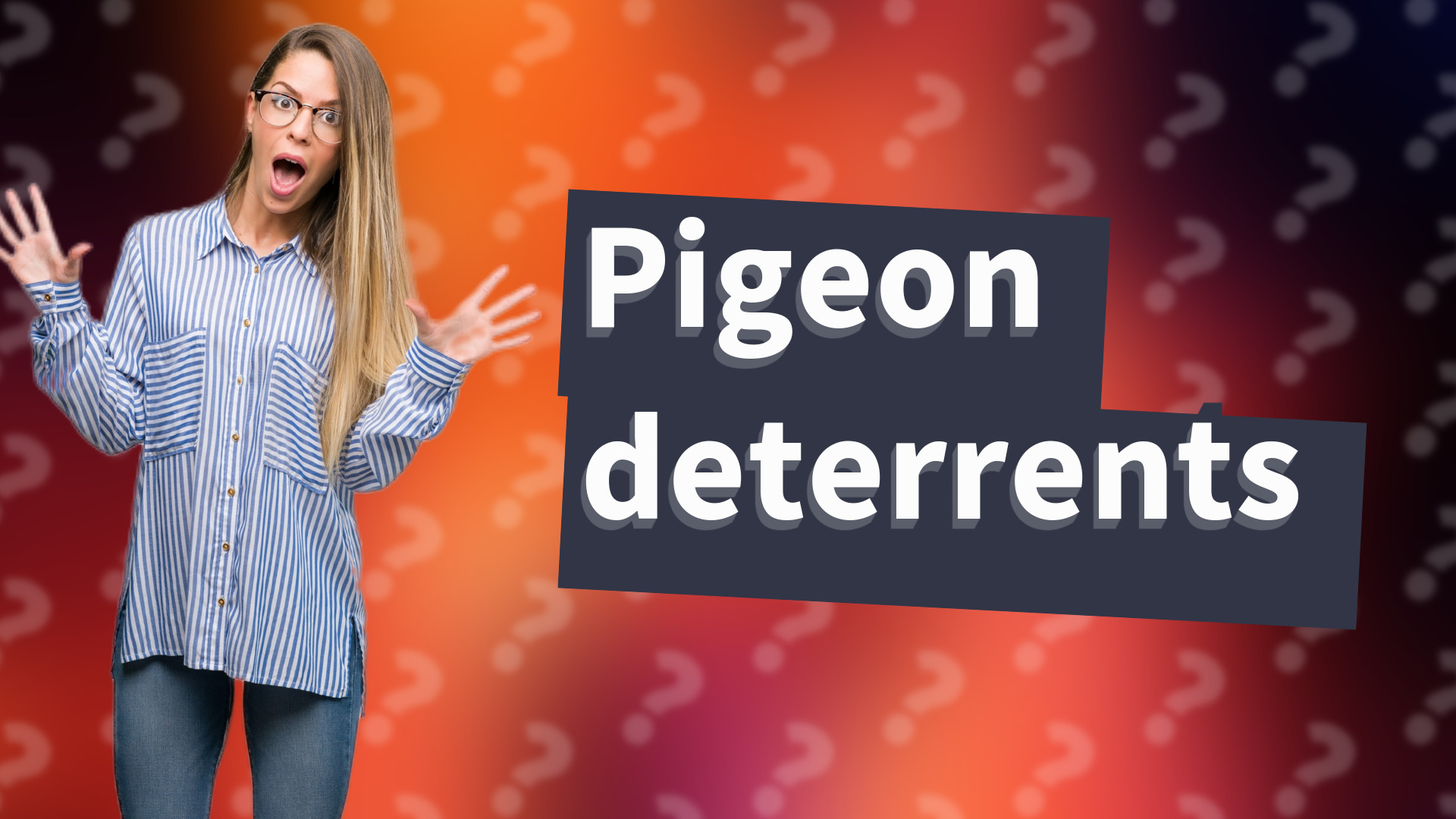 Pigeon deterrents