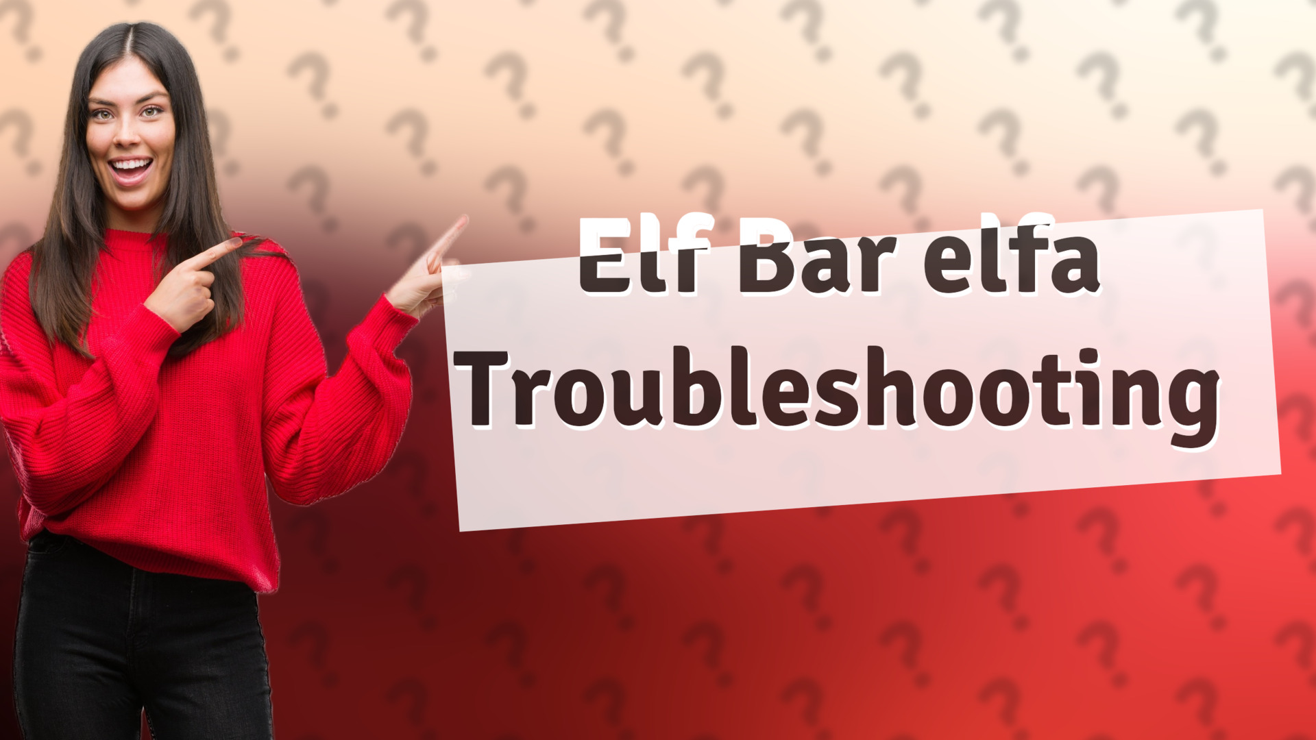 Elf Bar elfa Troubleshooting