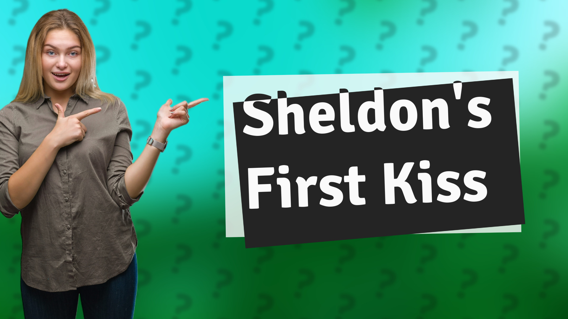 Sheldon's First Kiss