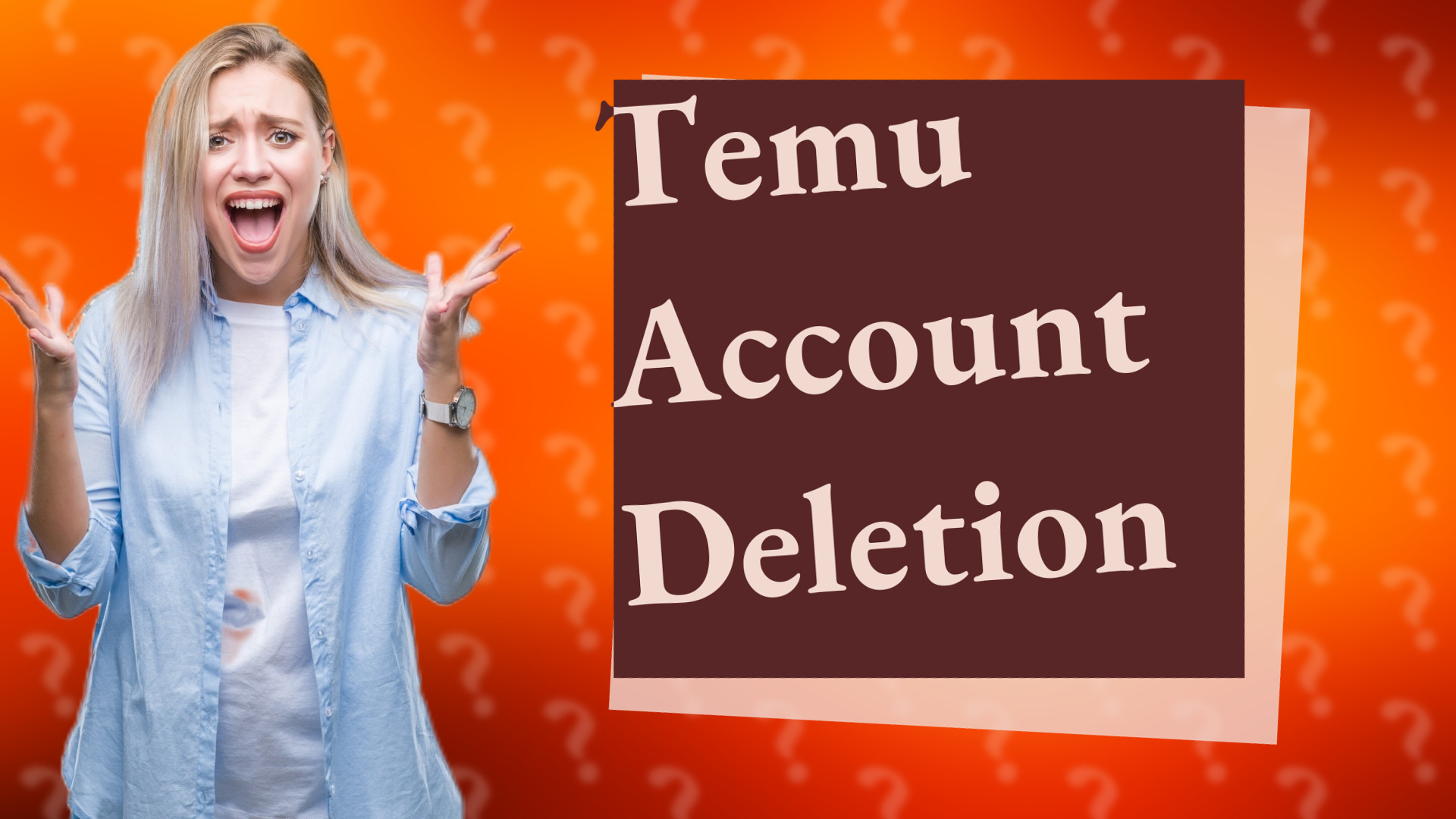 Temu Account Deletion