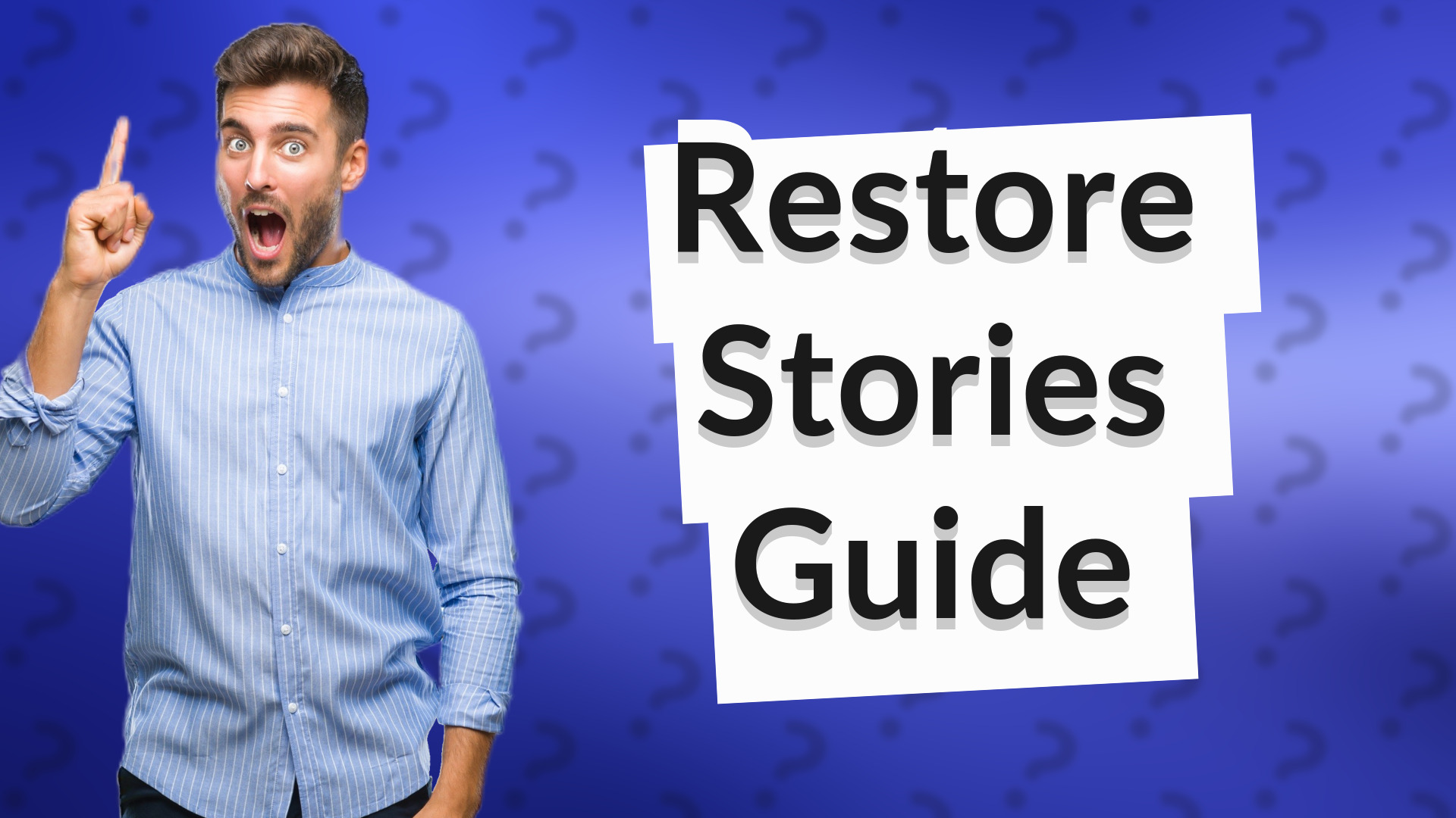 Restore Stories Guide