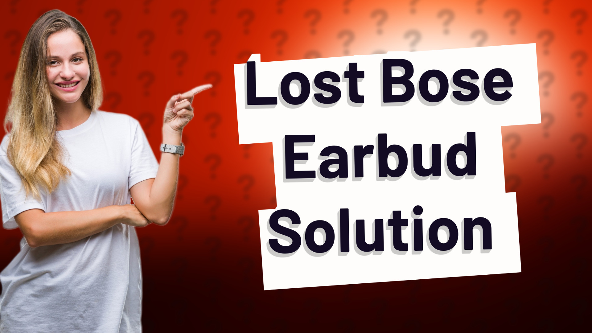 Lost Bose Earbud Solution