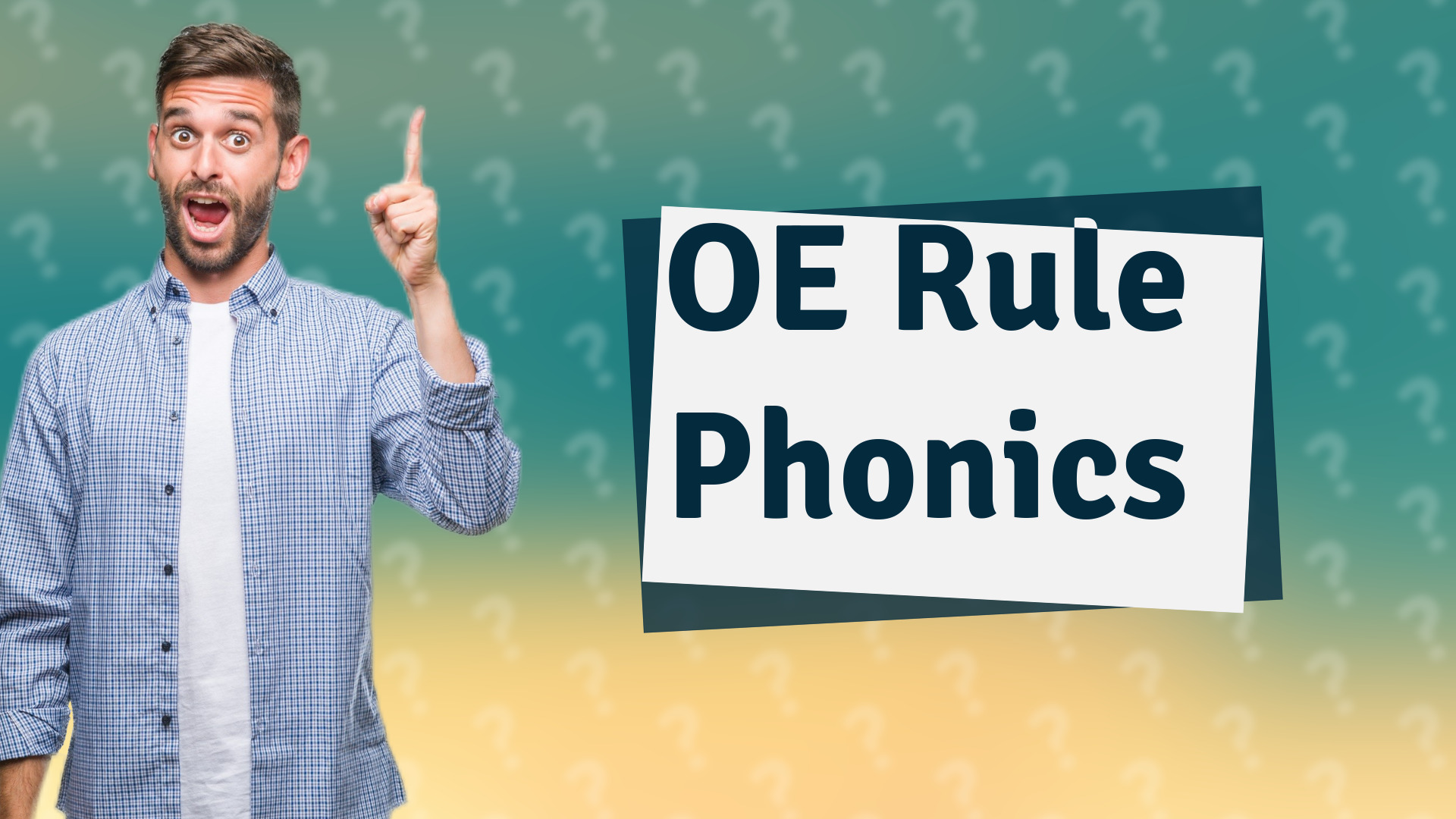 OE Rule Phonics