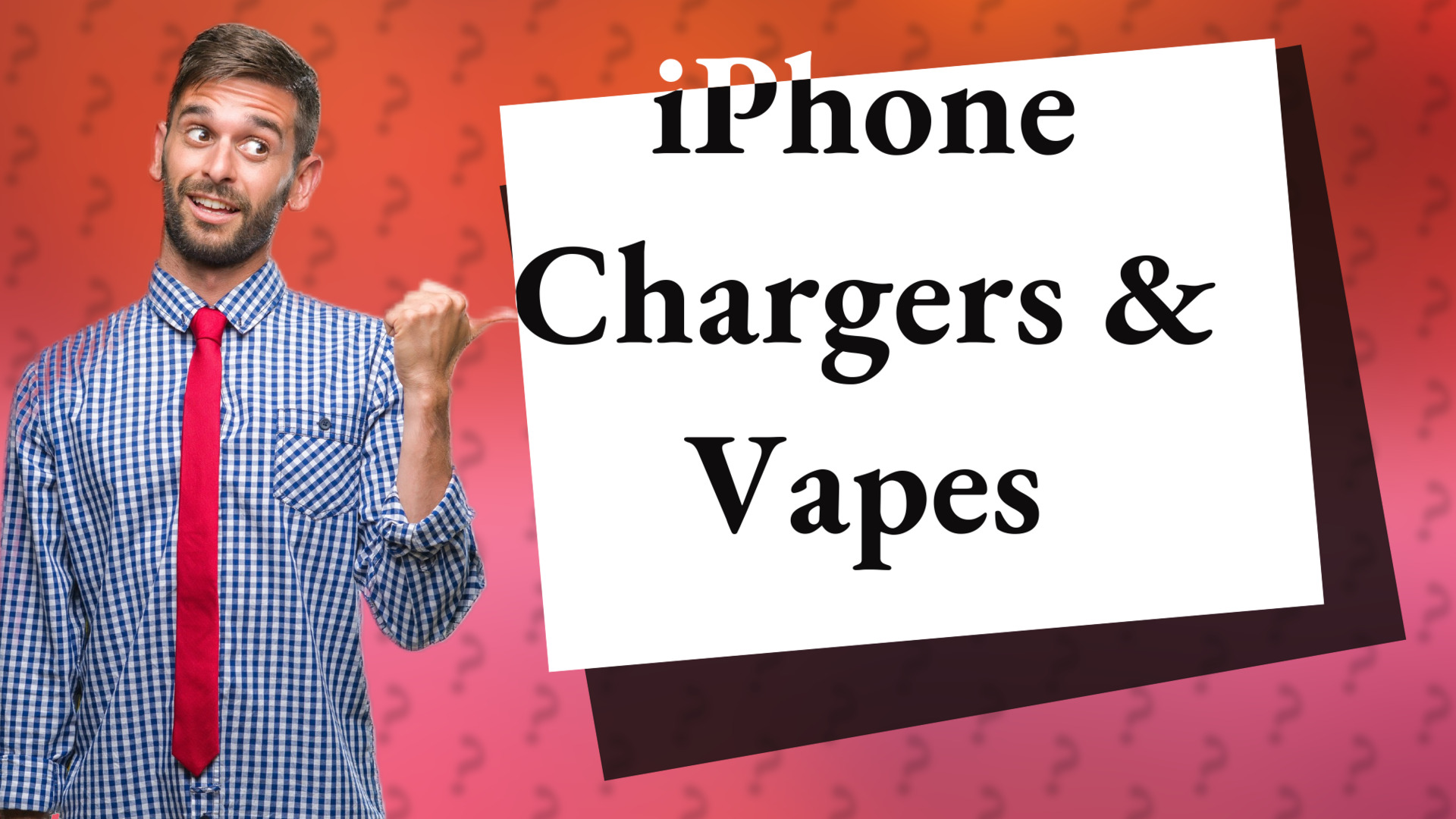 iPhone Chargers & Vapes