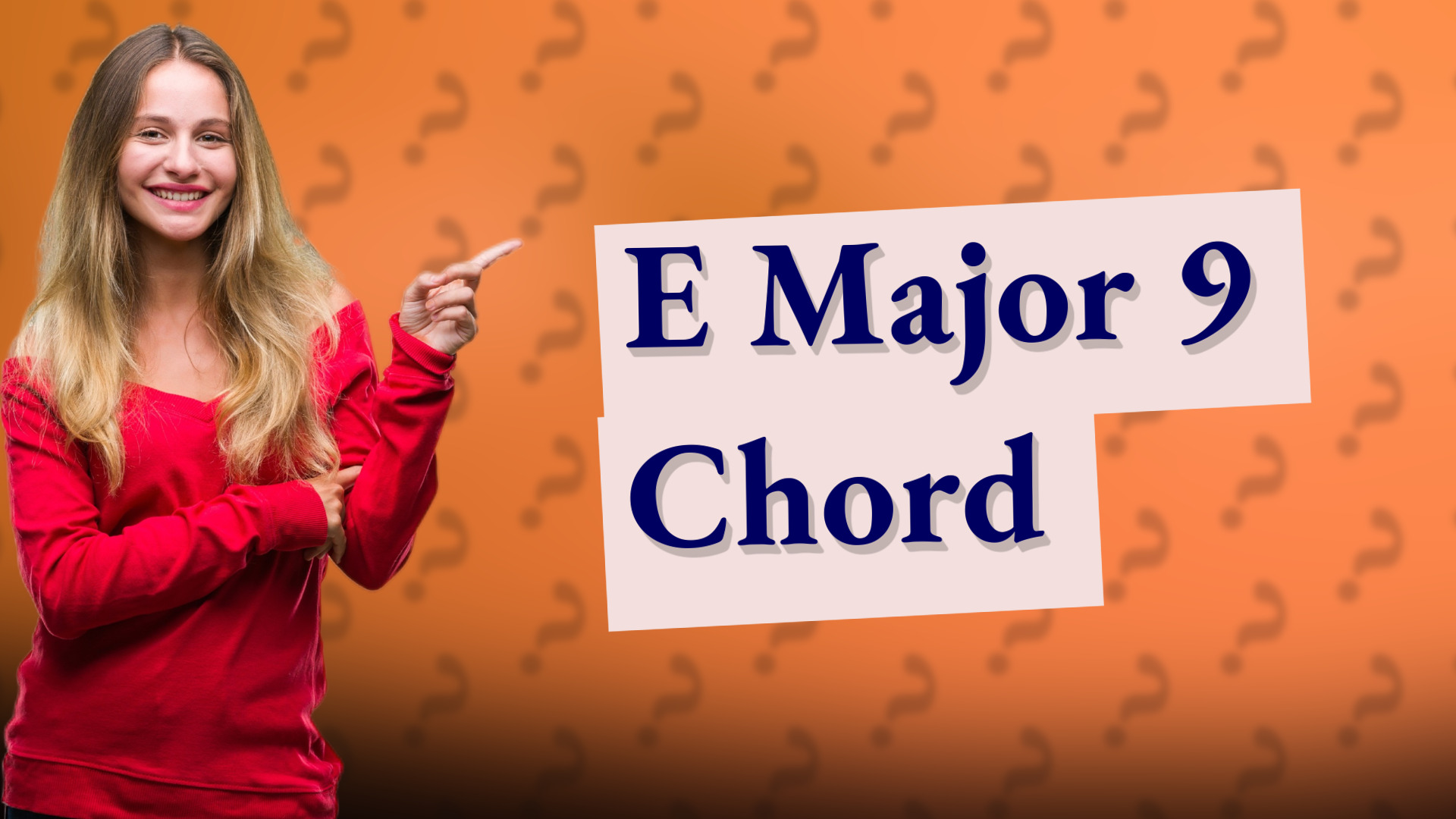 E Major 9 Chord