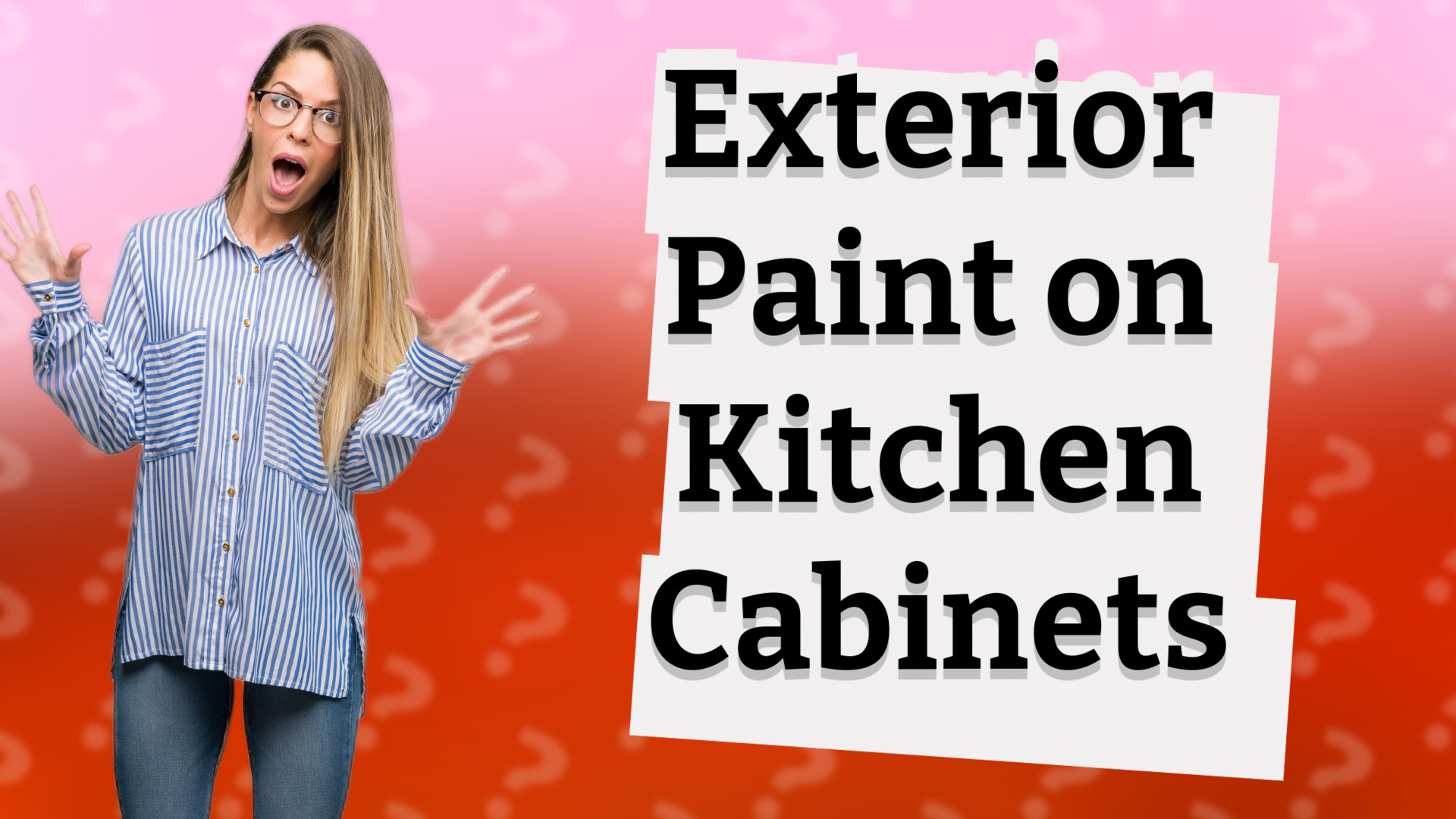 Exterior Paint on Kitchen Cabinets
