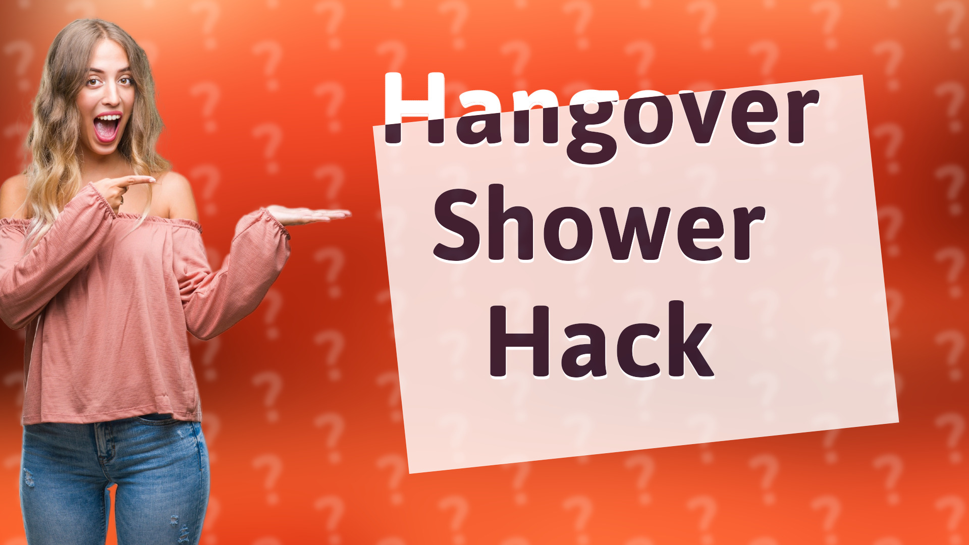 Hangover Shower Hack