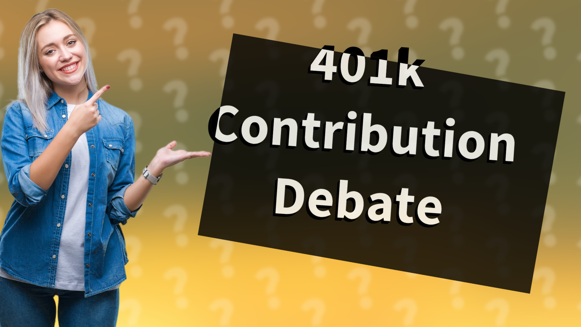 401k Contribution Debate