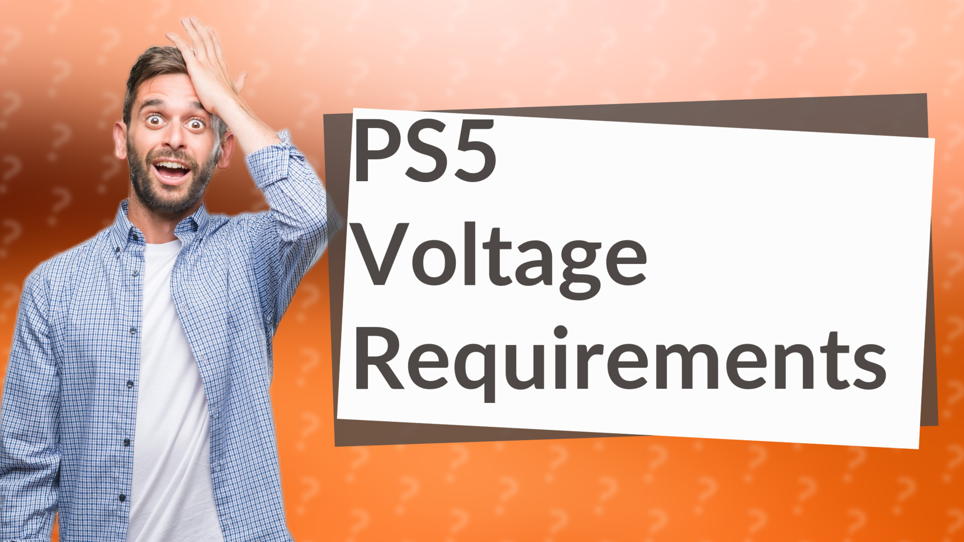 PS5 Voltage Requirements