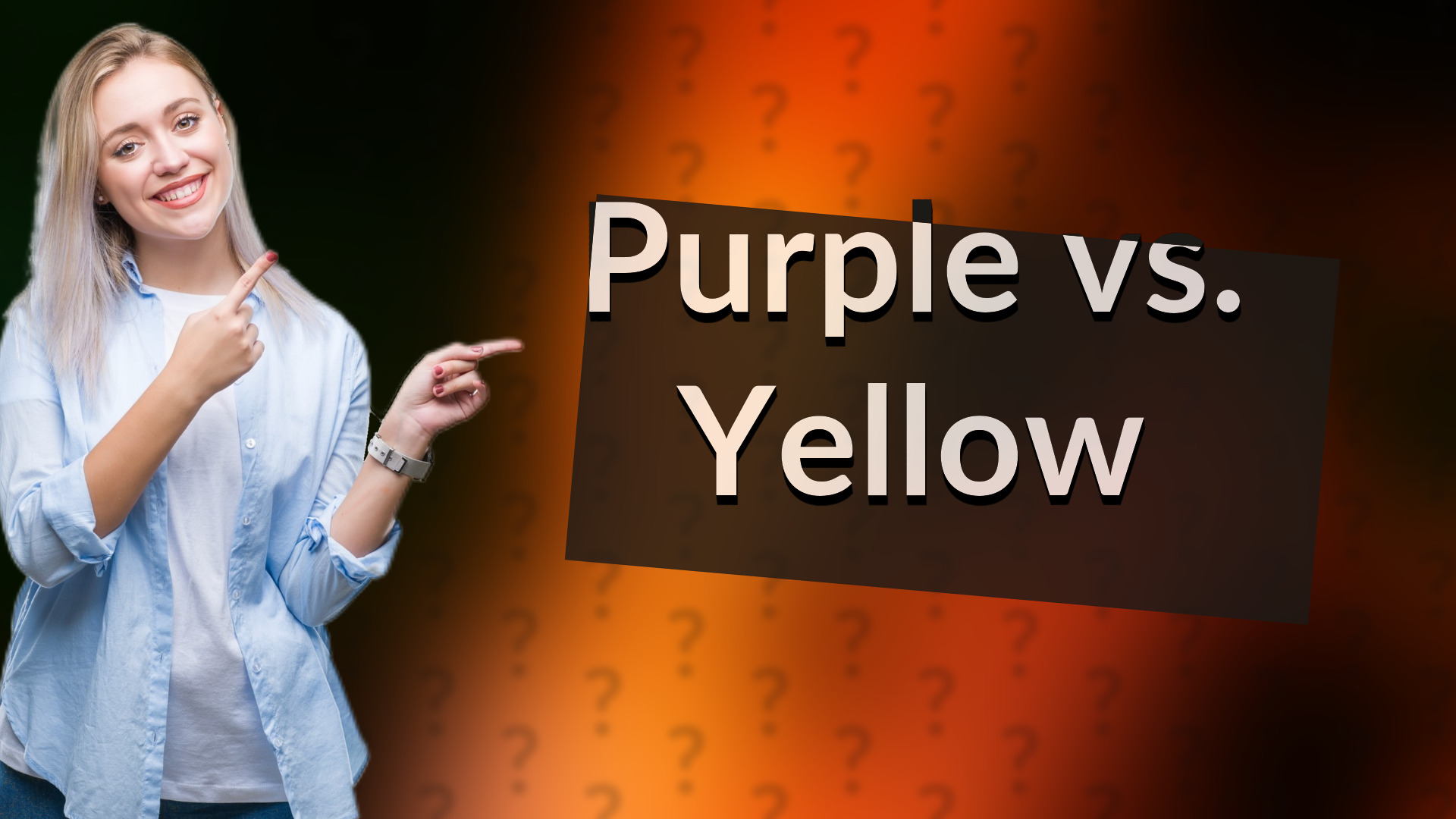 Purple vs. Yellow