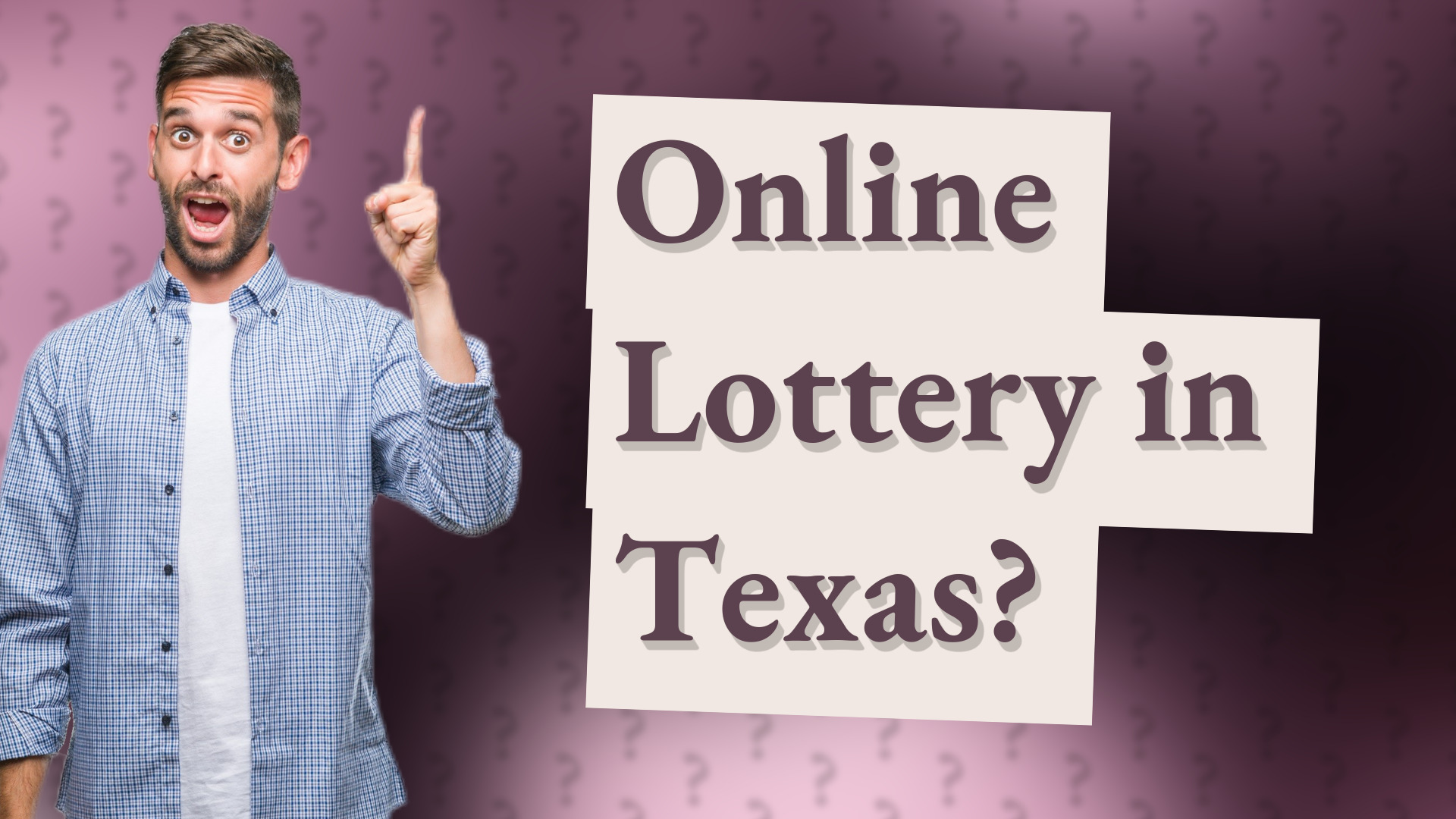 Online Lottery in Texas?