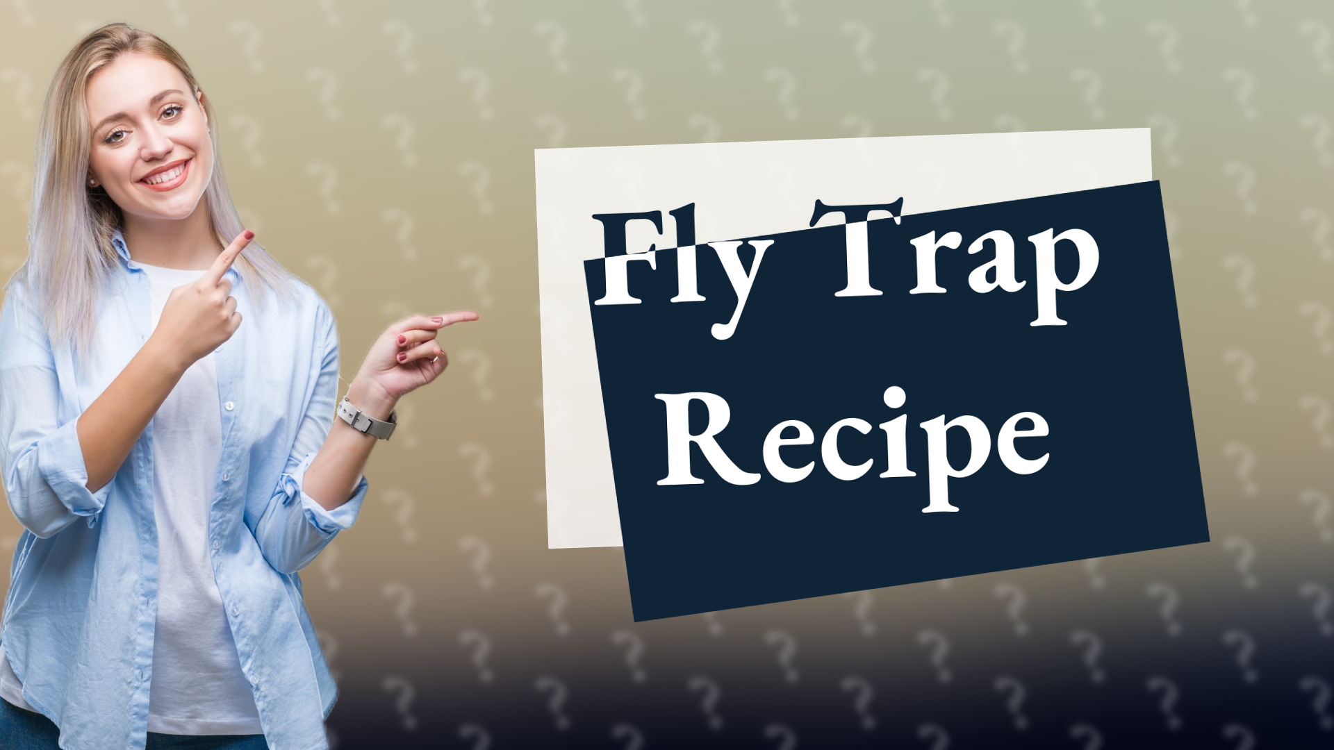 Fly Trap Recipe