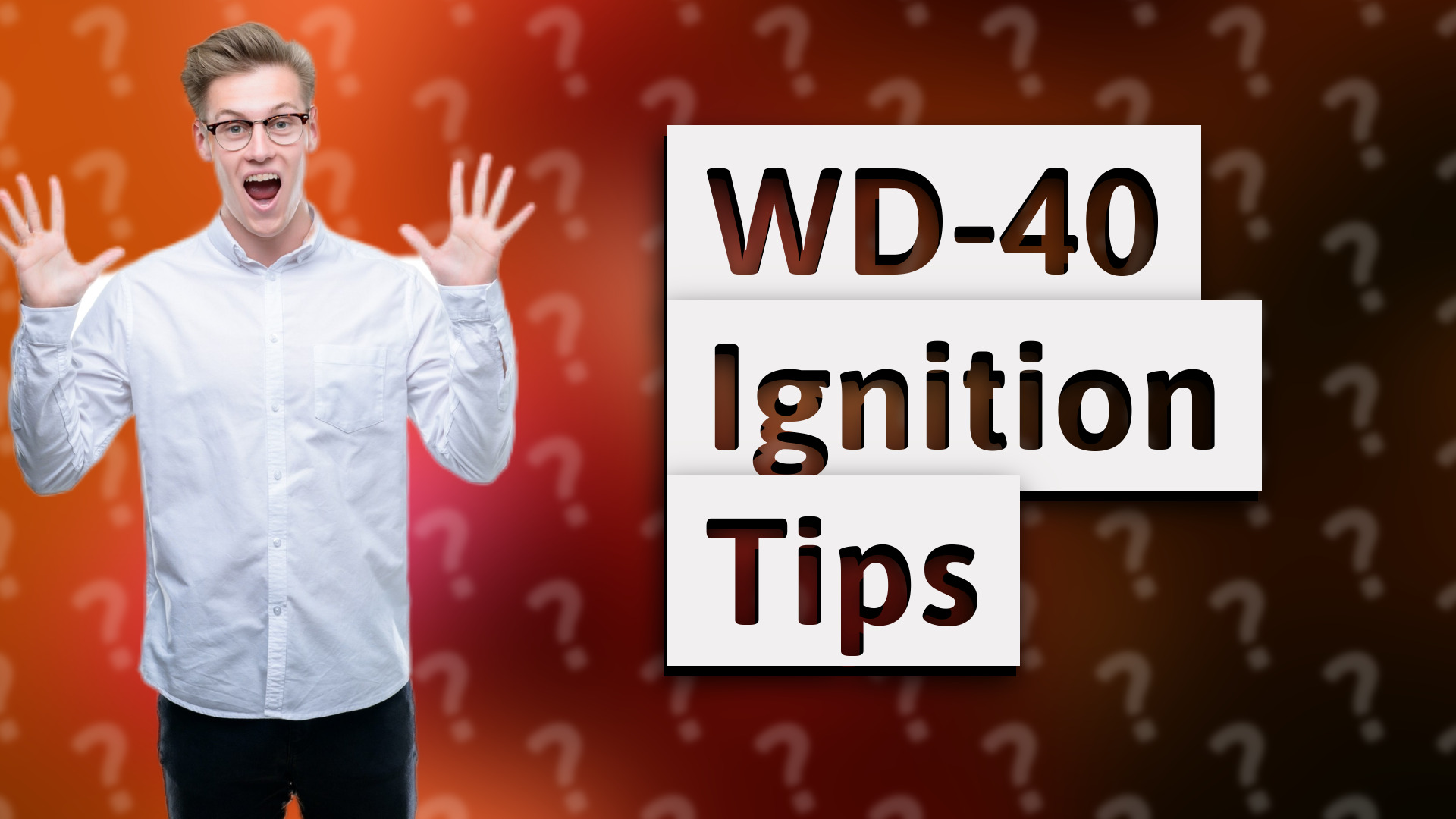 WD-40 Ignition Tips