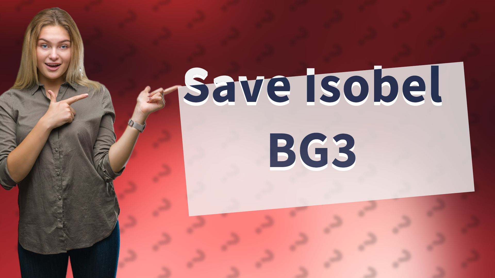 Save Isobel BG3