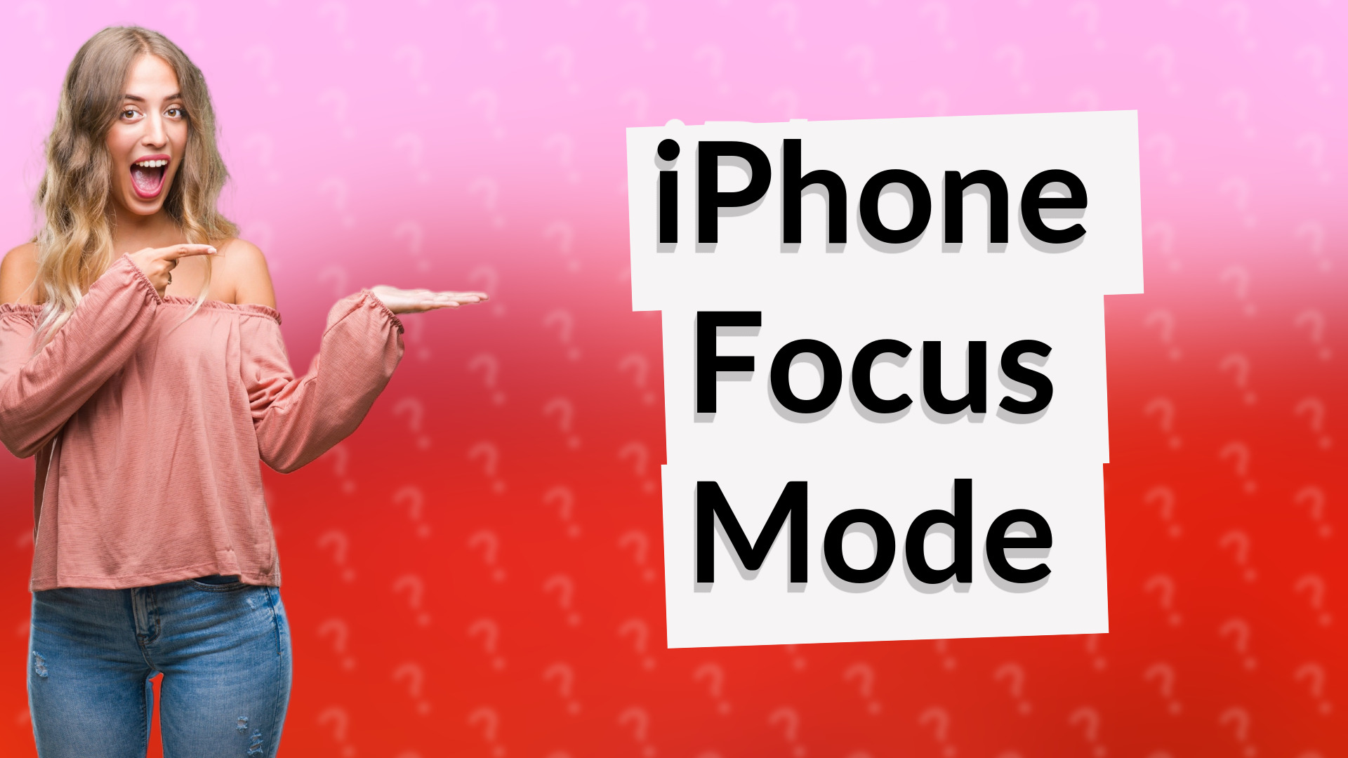 iPhone Focus Mode
