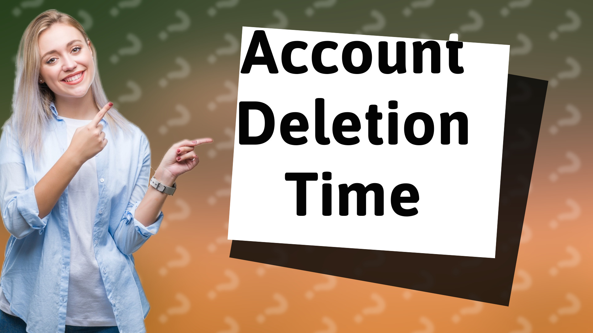 Account Deletion Time