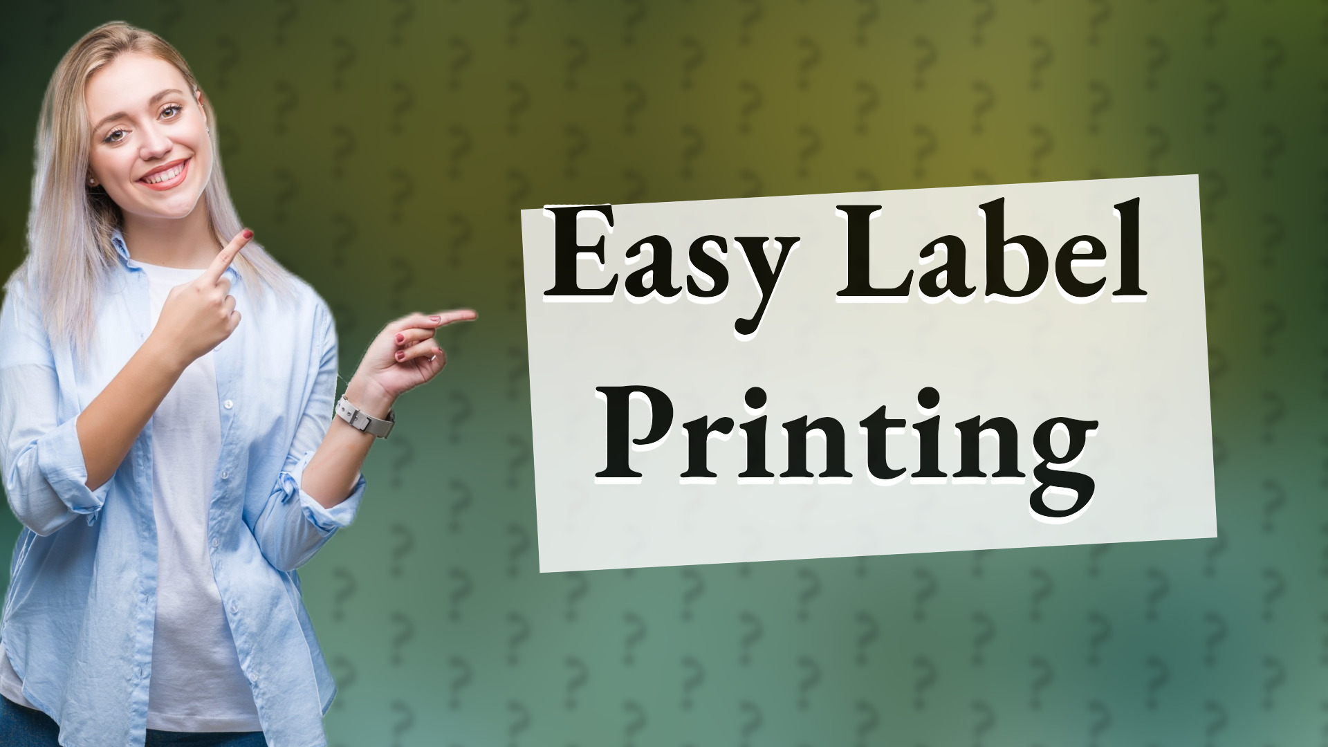 Easy Label Printing
