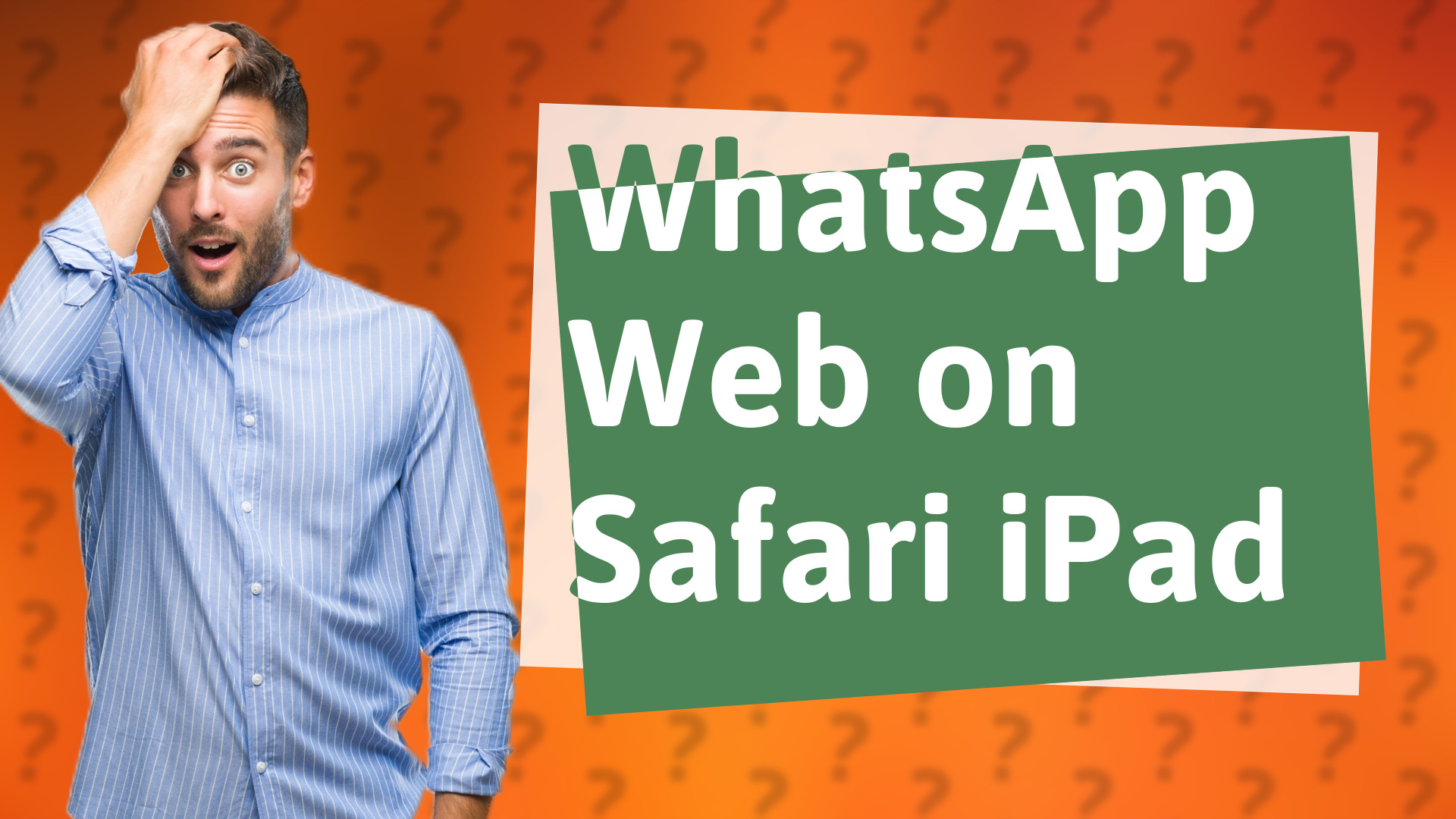 WhatsApp Web on Safari iPad