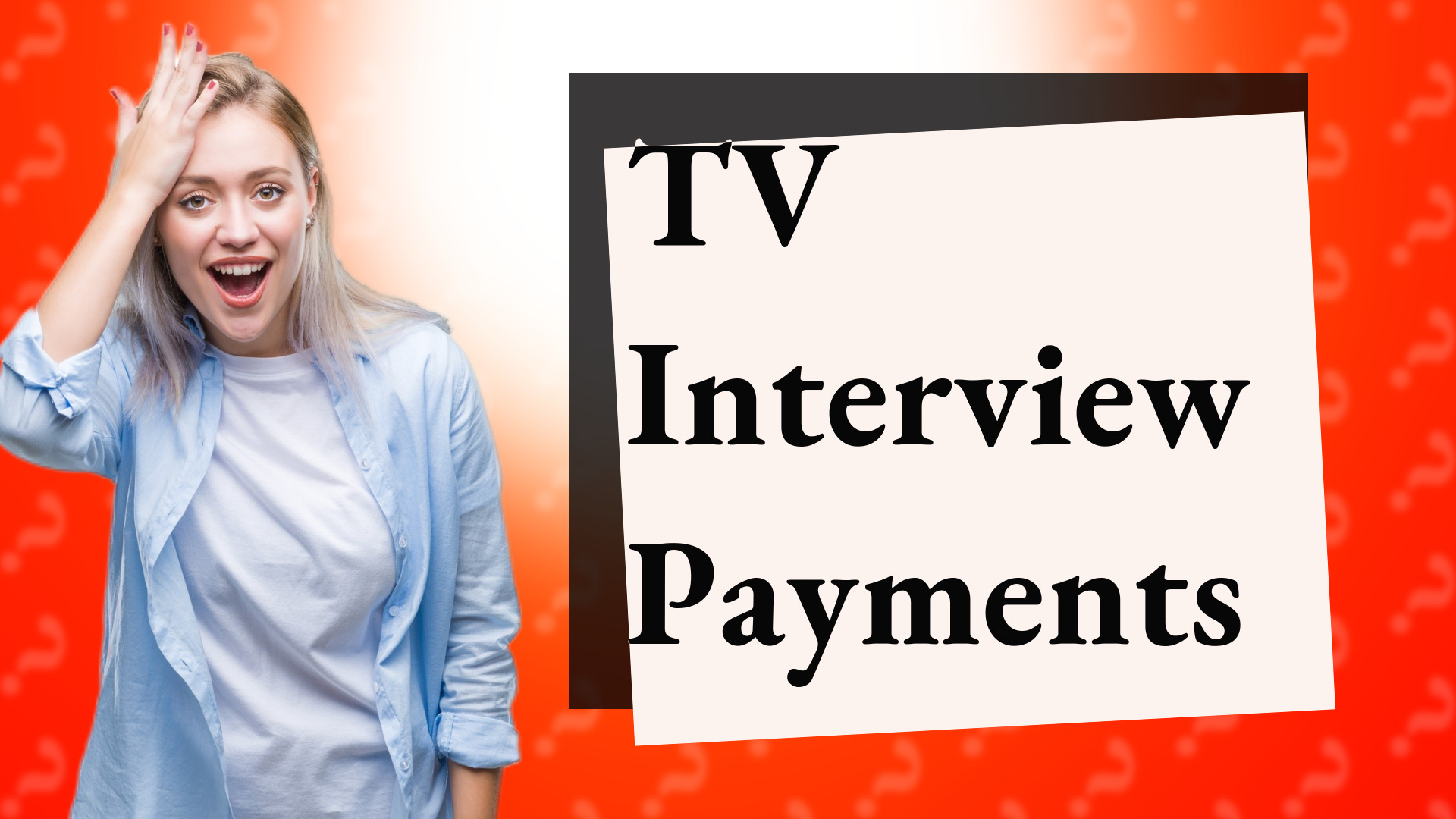 TV Interview Payments