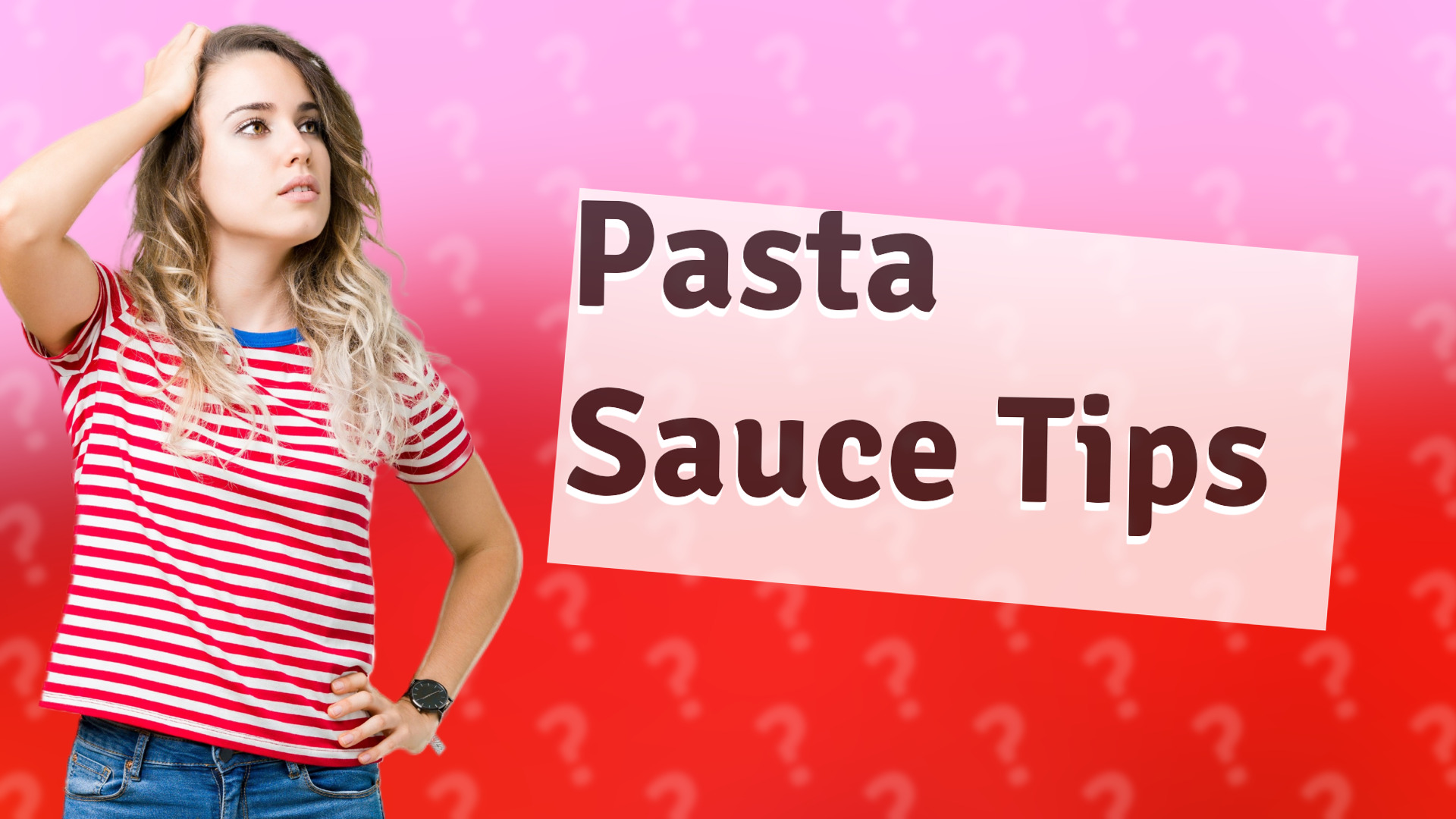 Pasta Sauce Tips