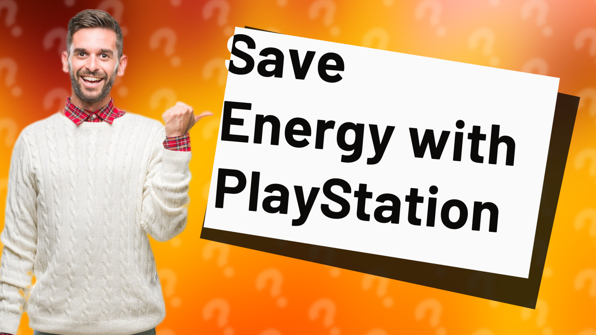 Save Energy with PlayStation