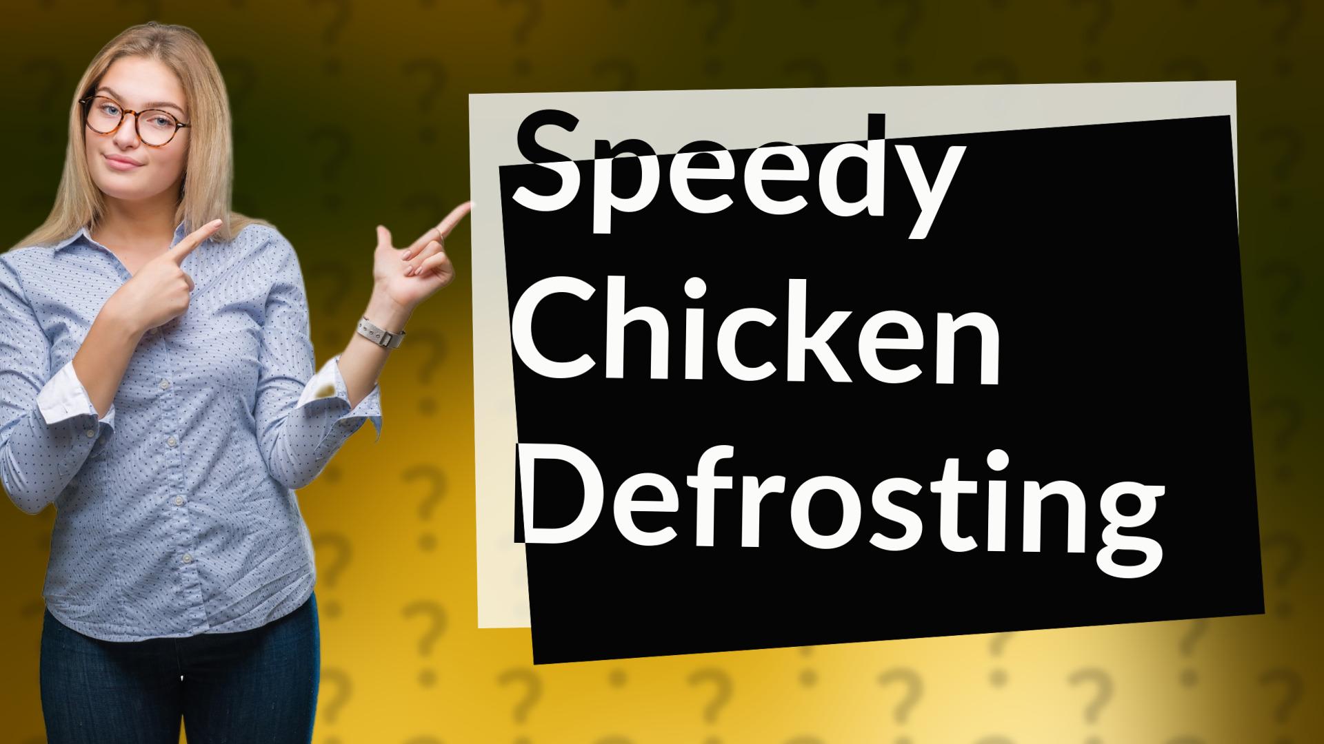 Speedy Chicken Defrosting