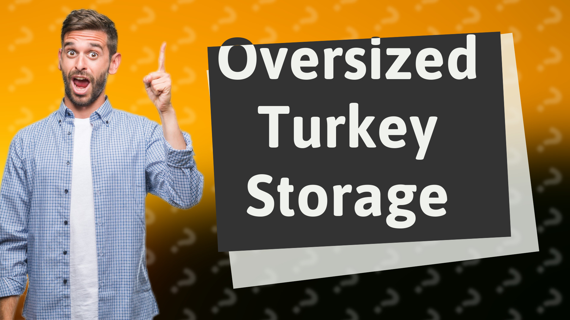 Oversized Turkey Storage