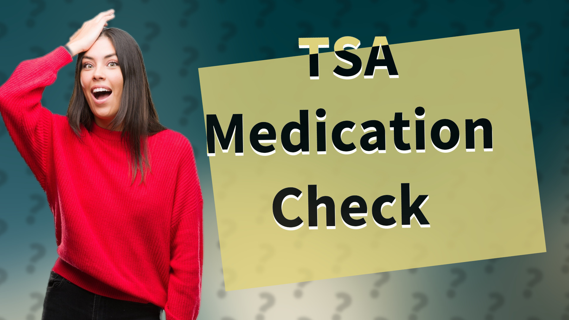 TSA Medication Check