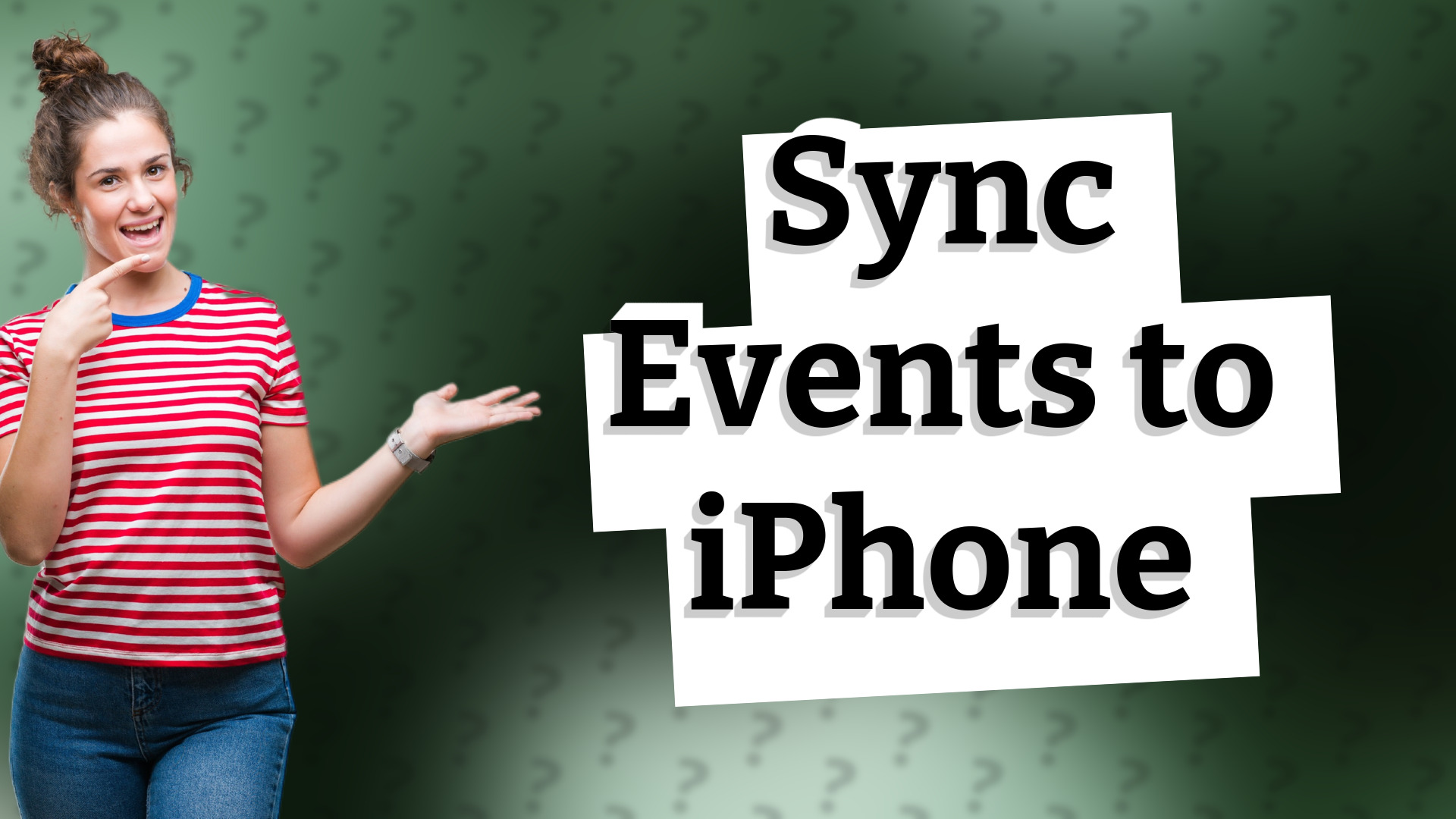 Sync Events to iPhone