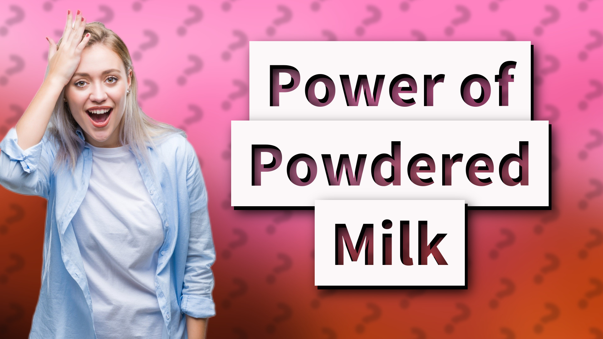 Power of Powdered Milk