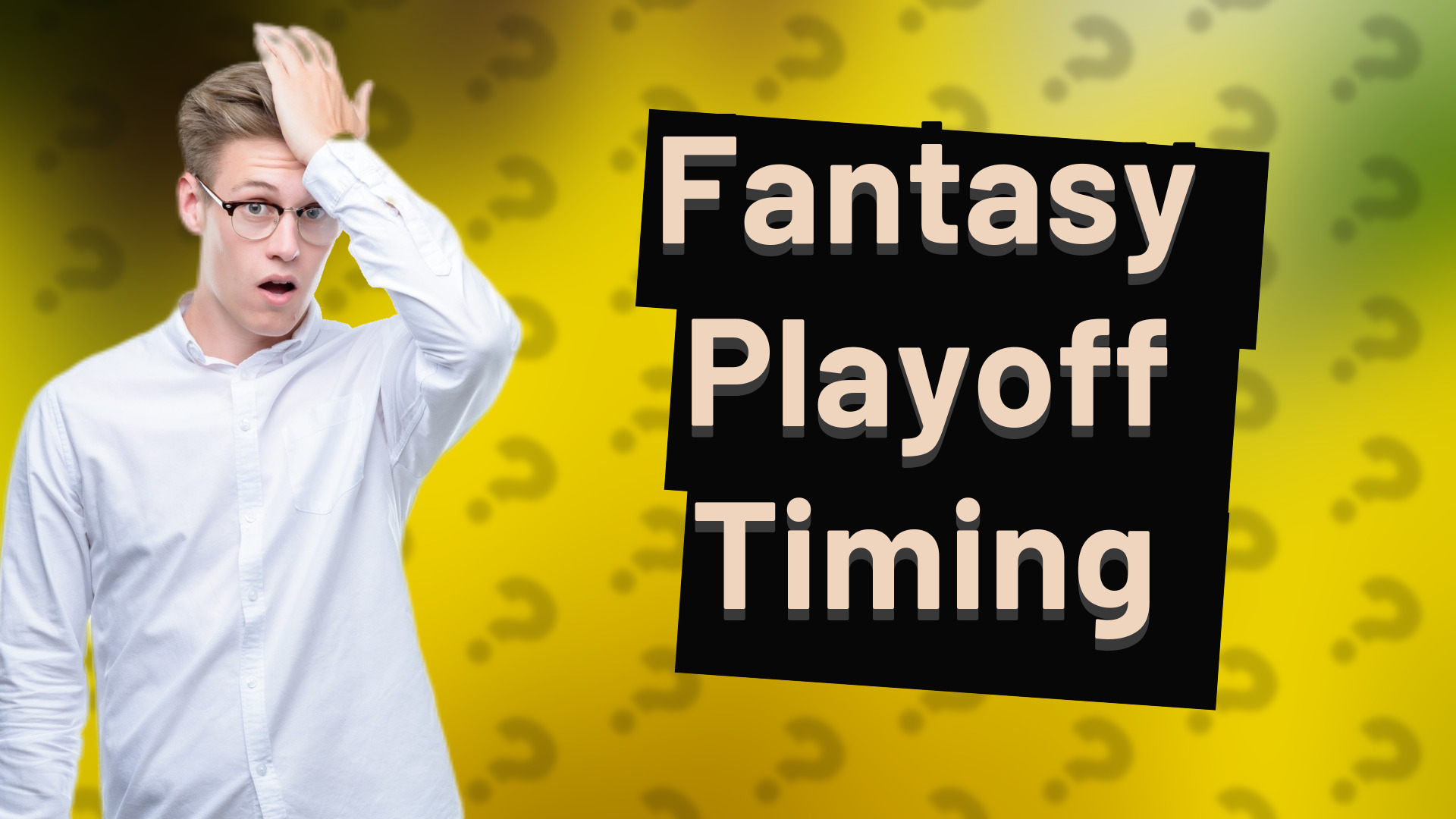 Fantasy Playoff Timing