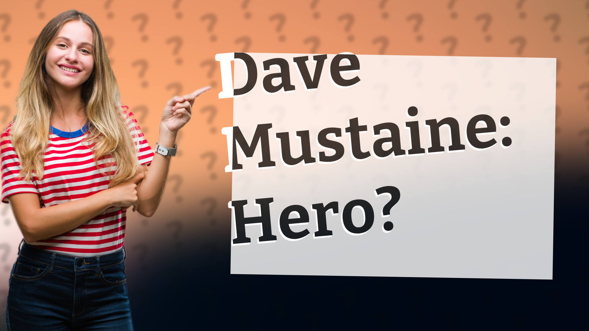 Dave Mustaine: Hero?