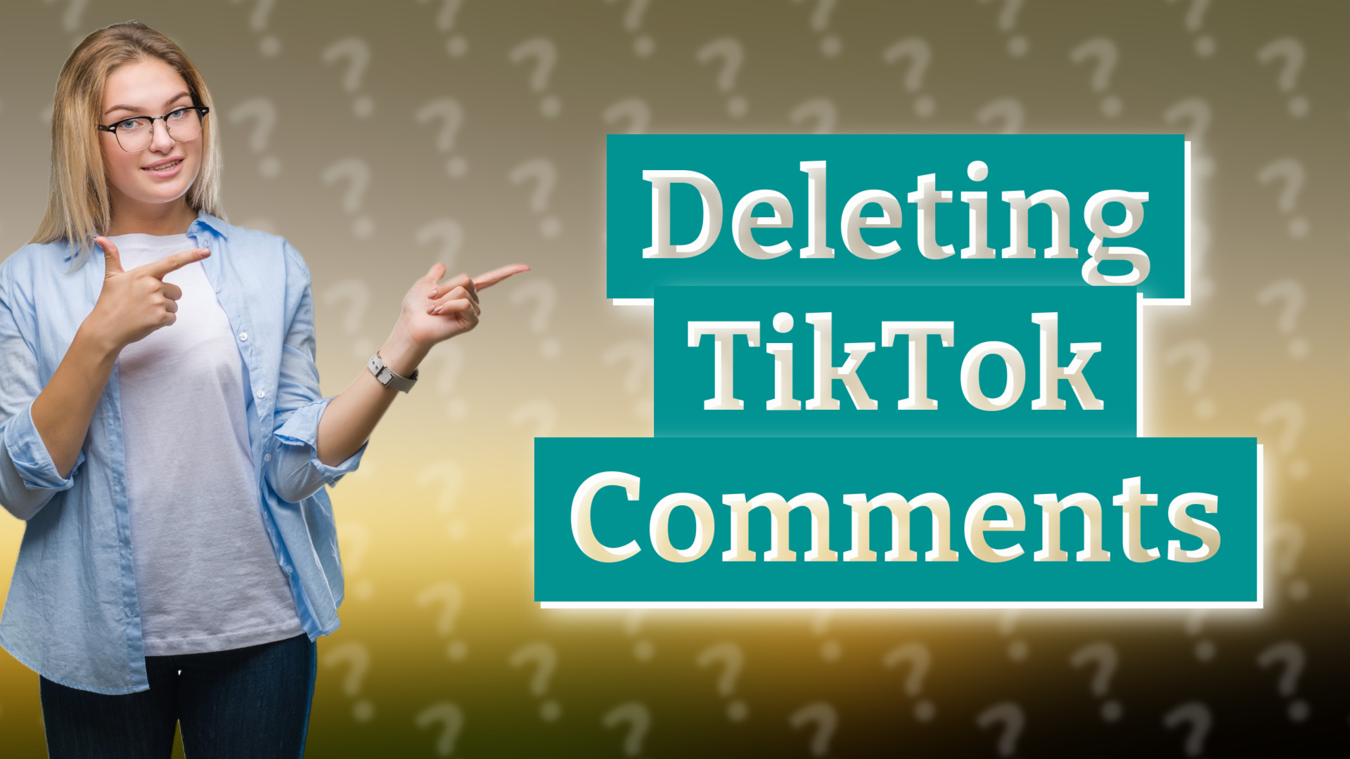Deleting TikTok Comments