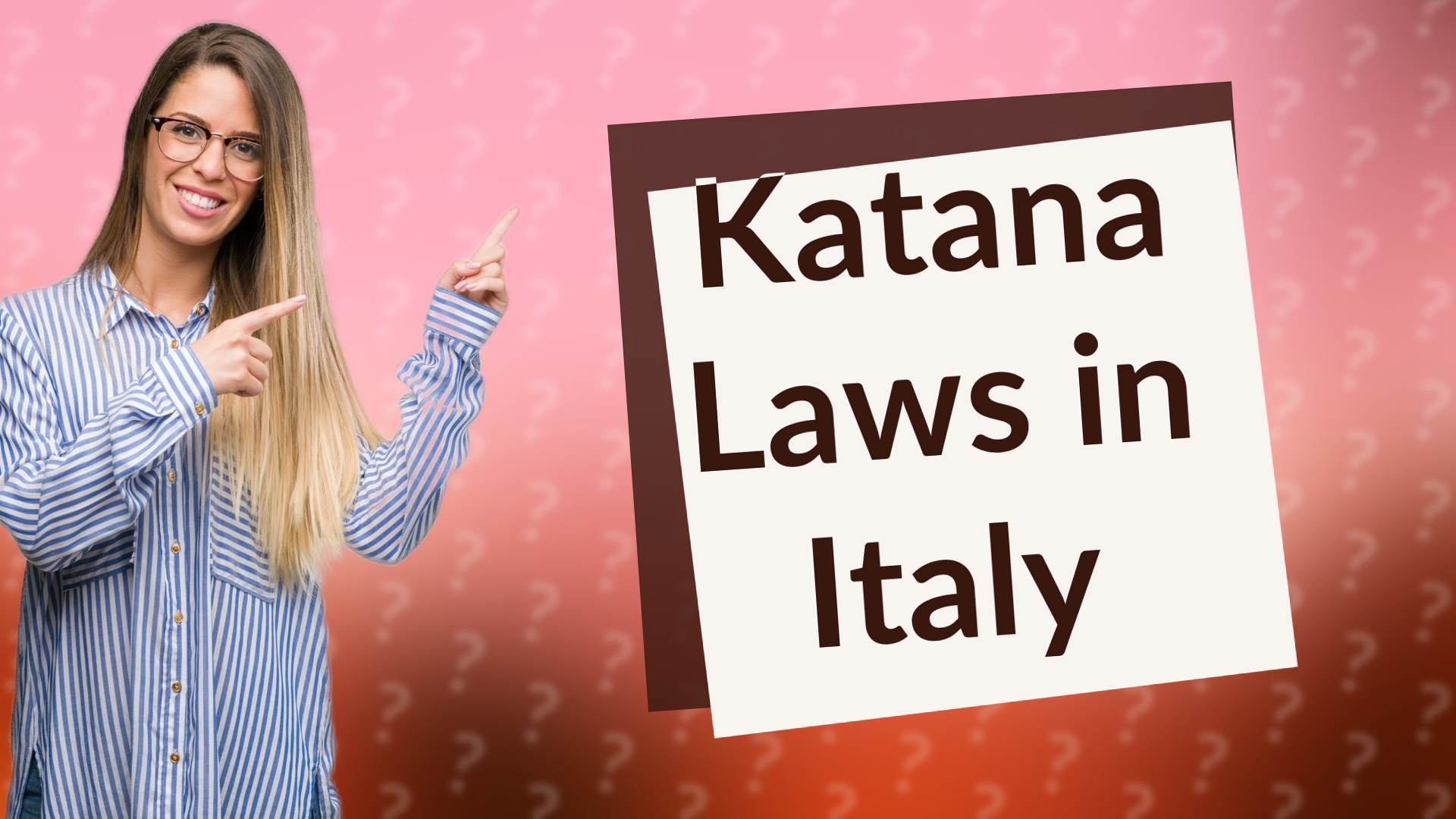 Katana Laws in Italy