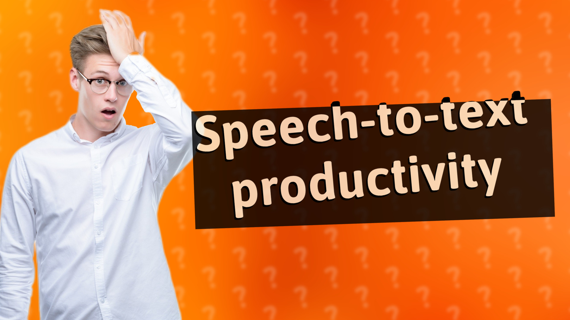 Speech-to-text productivity