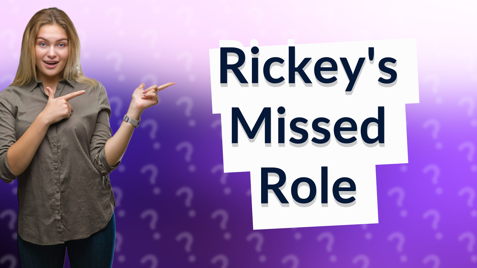 Rickey's Missed Role