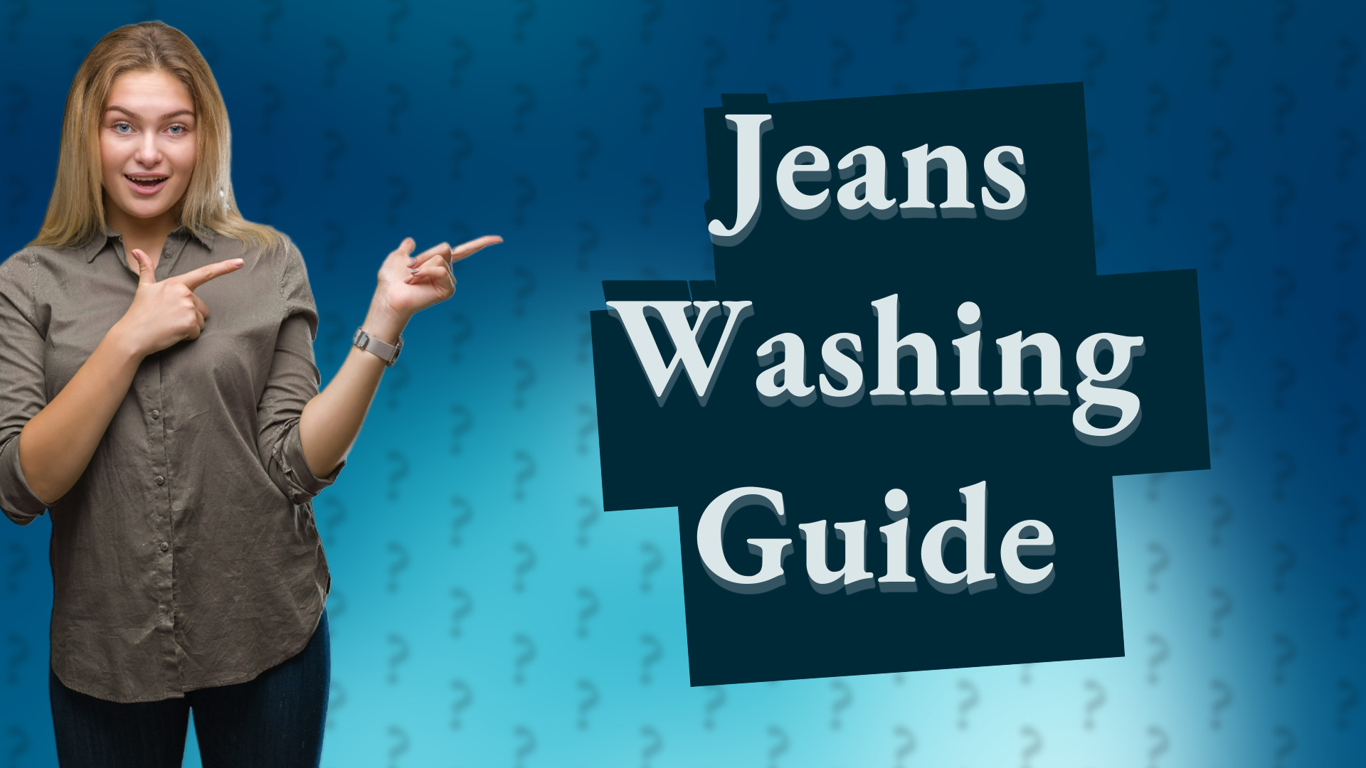 Jeans Washing Guide