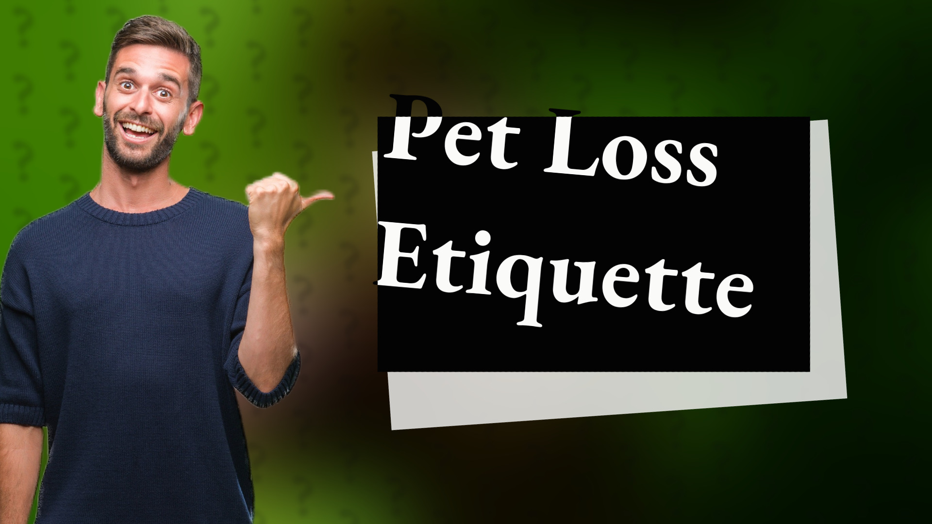 Pet Loss Etiquette