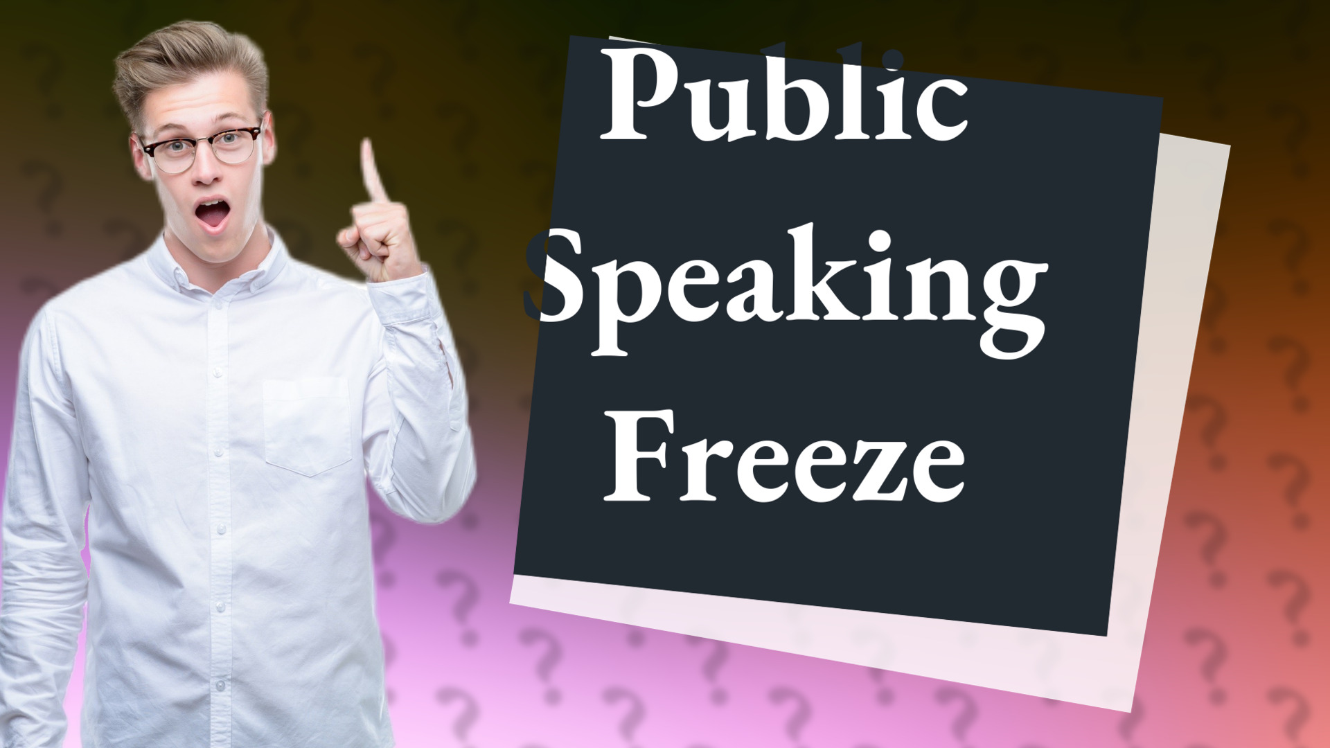 Public Speaking Freeze
