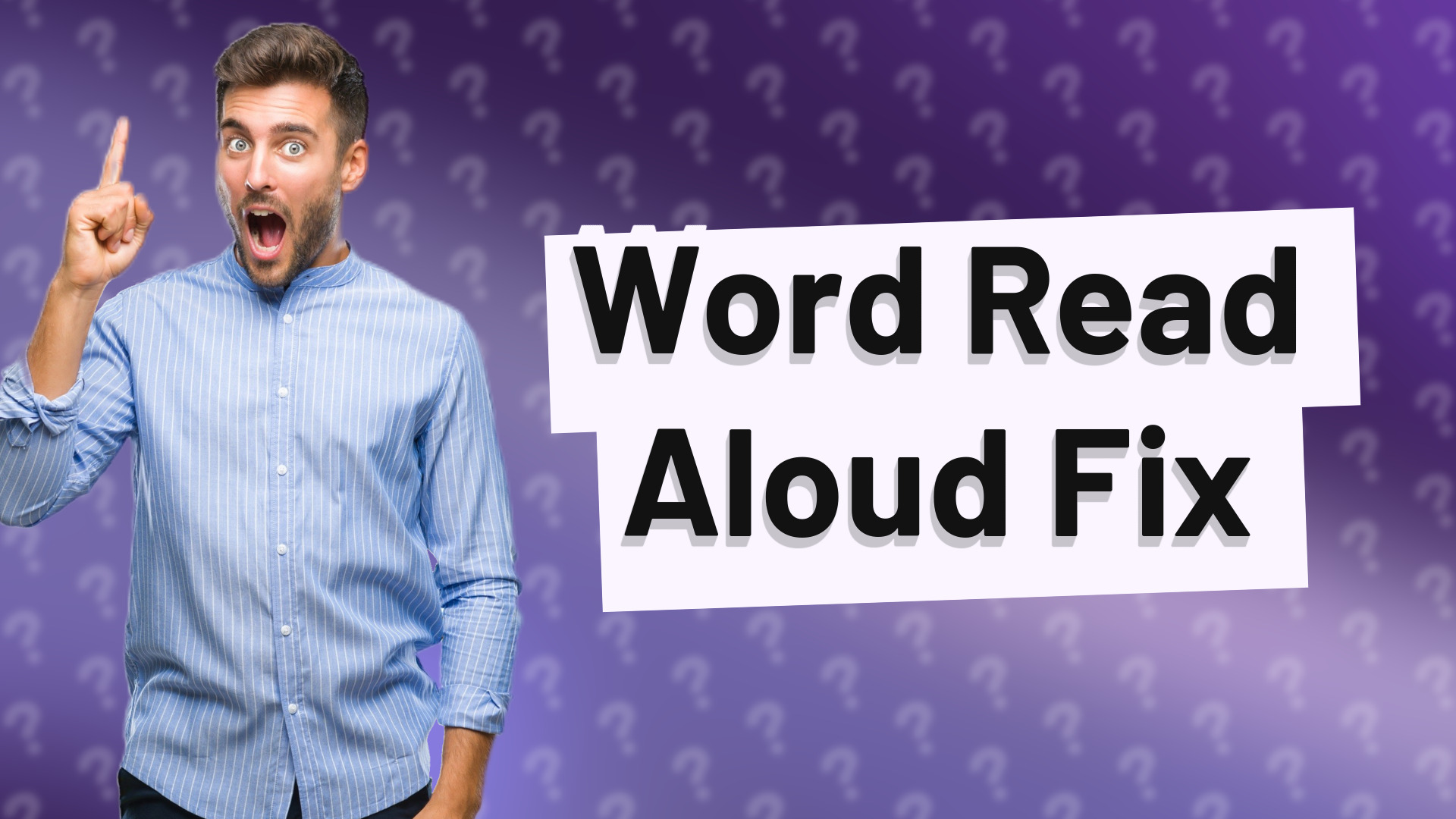 Word Read Aloud Fix