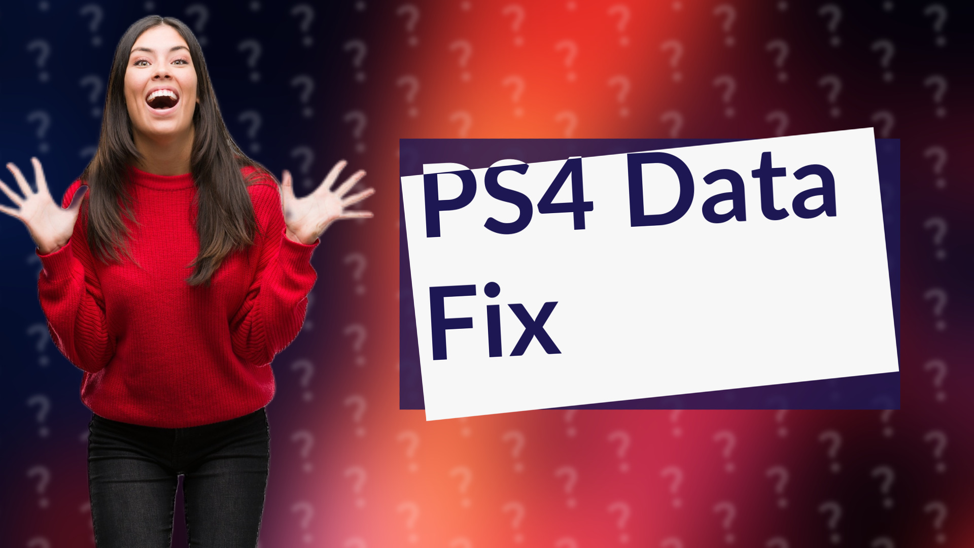 PS4 Data Fix