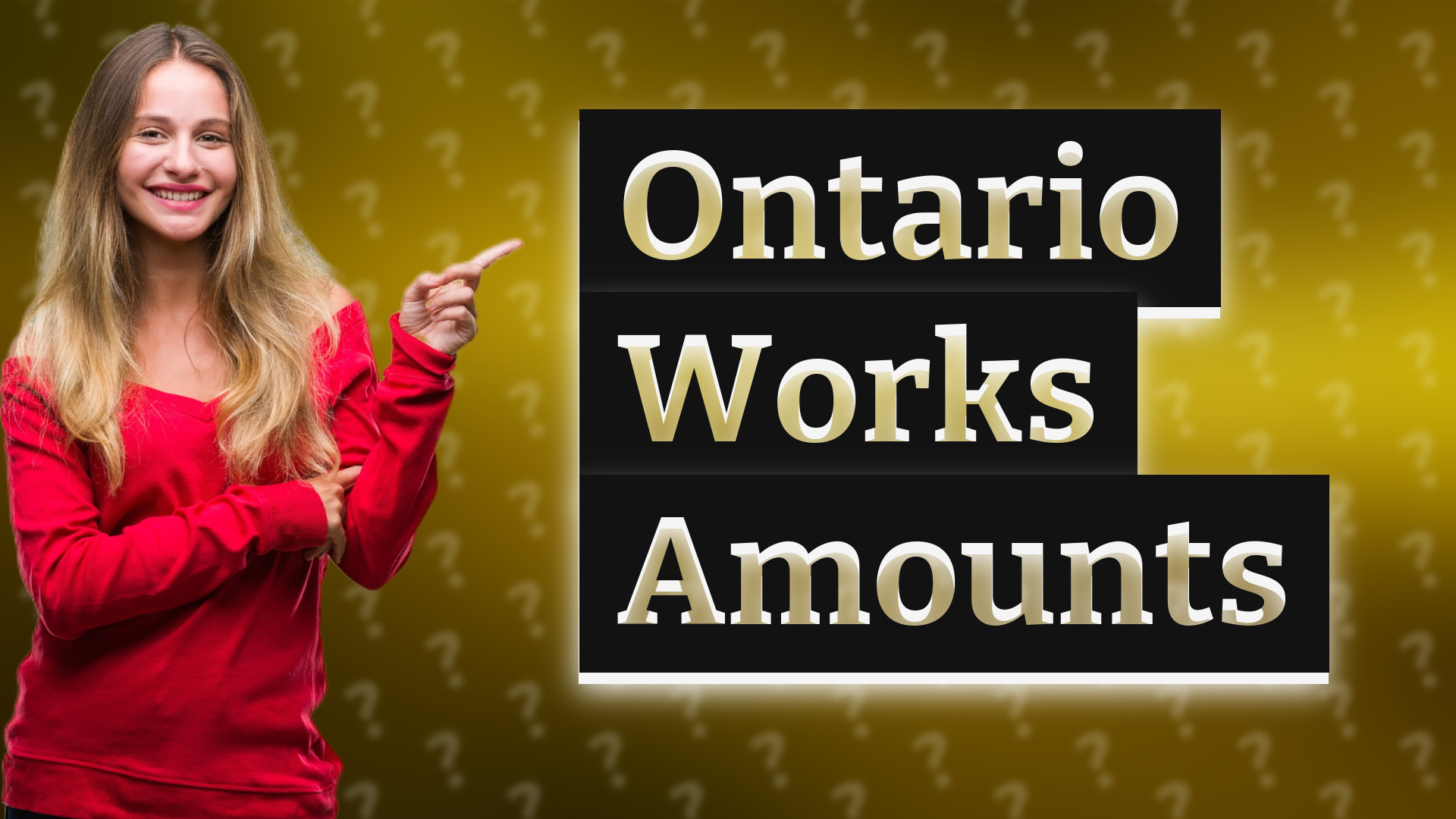 Ontario Works Amounts
