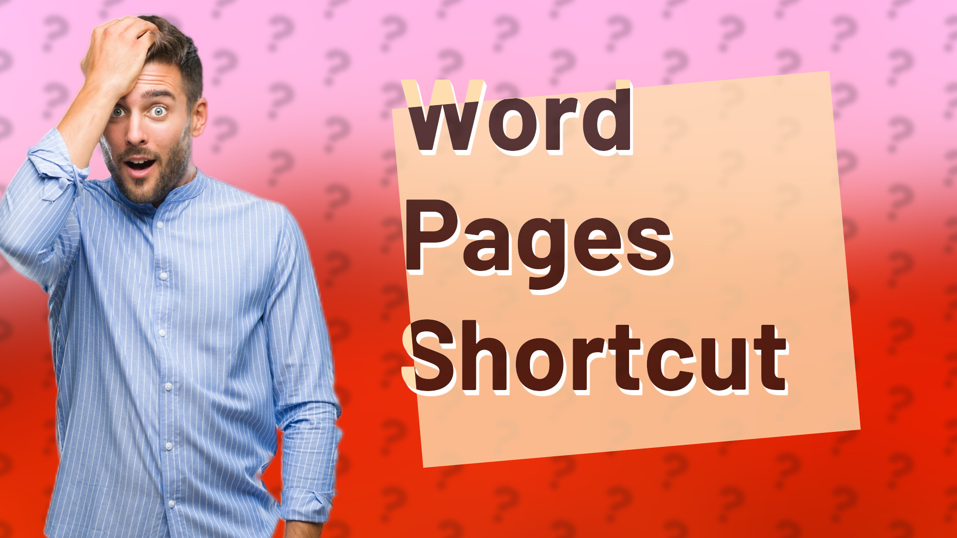 Word Pages Shortcut