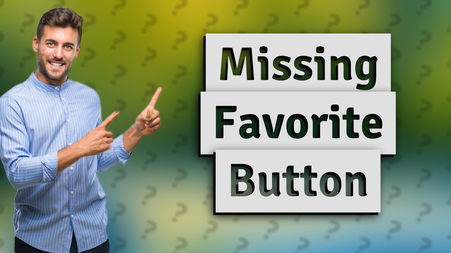 Missing Favorite Button
