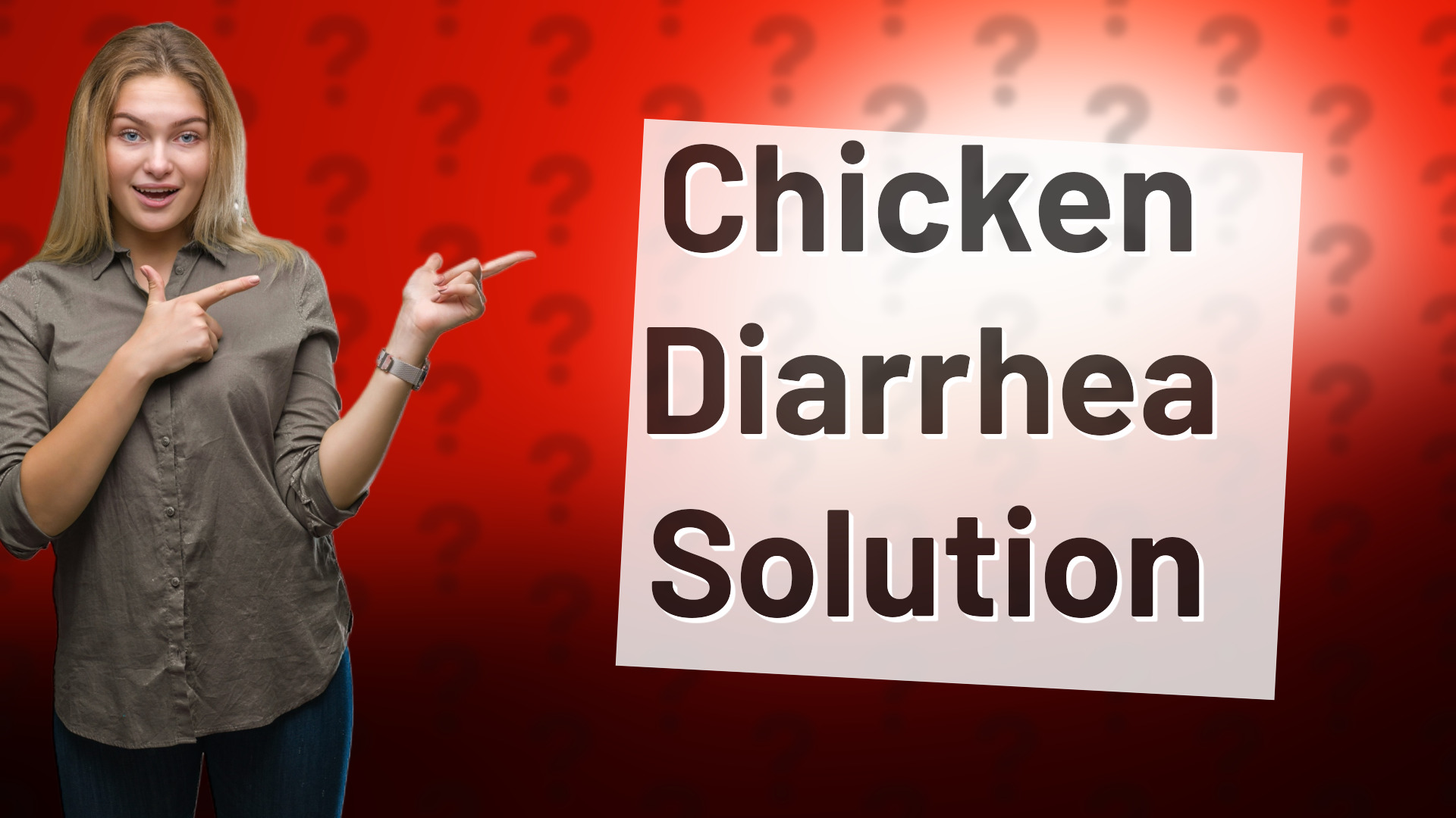 Chicken Diarrhea Solution