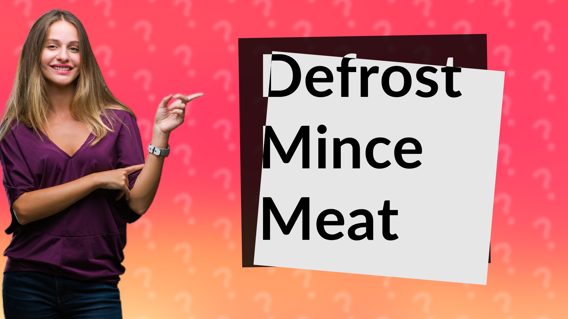 Defrost Mince Meat